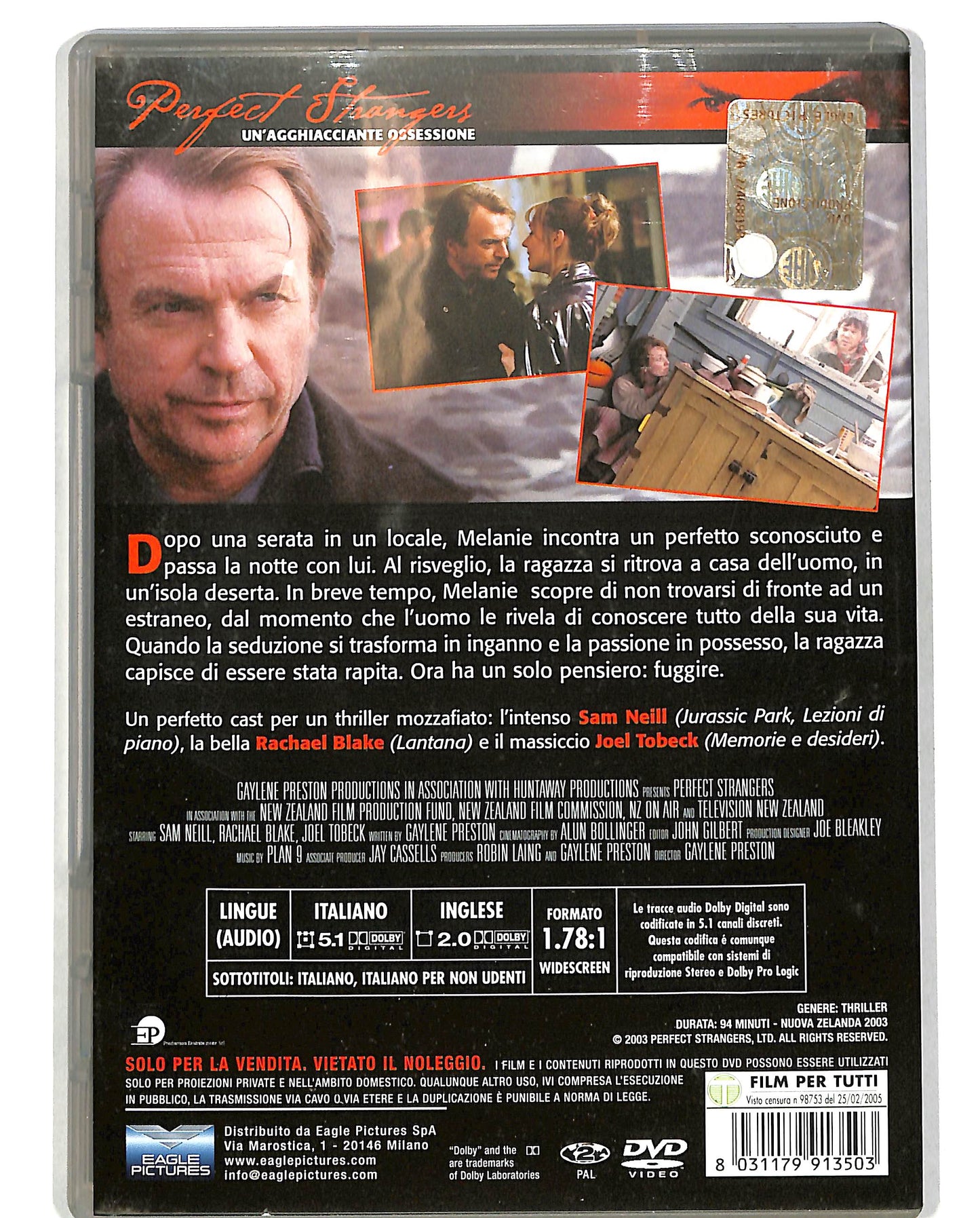 EBOND Perfect Strangers Un'agghiacciante ossessione DVD D685416
