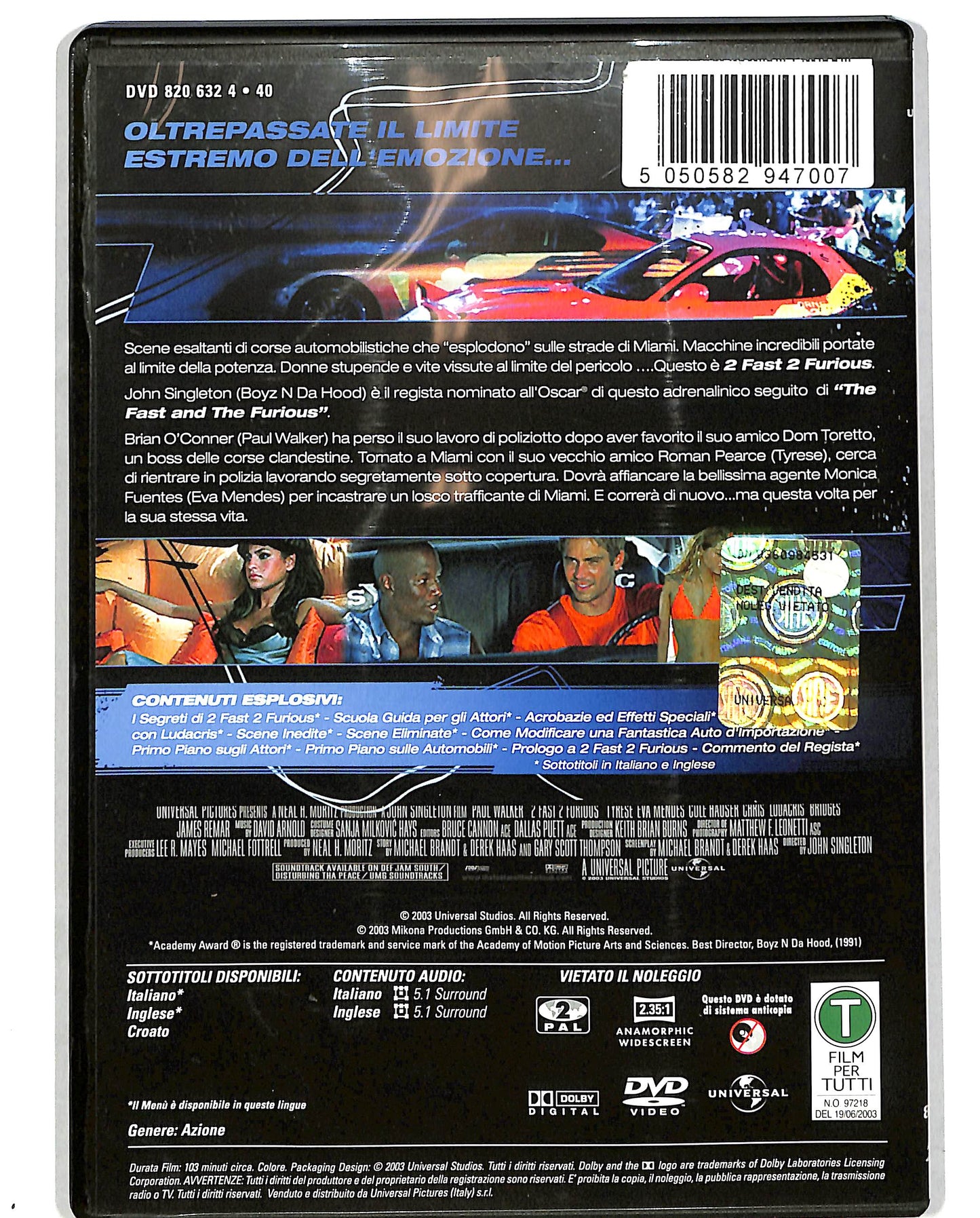 EBOND 2 Fast 2 Furious DVD D685461