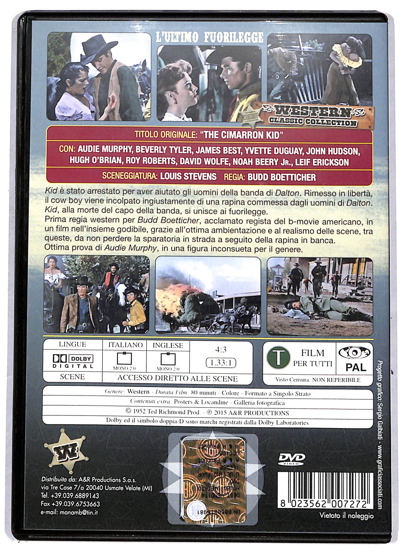 EBOND L'ultimo fuorilegge DVD D685733