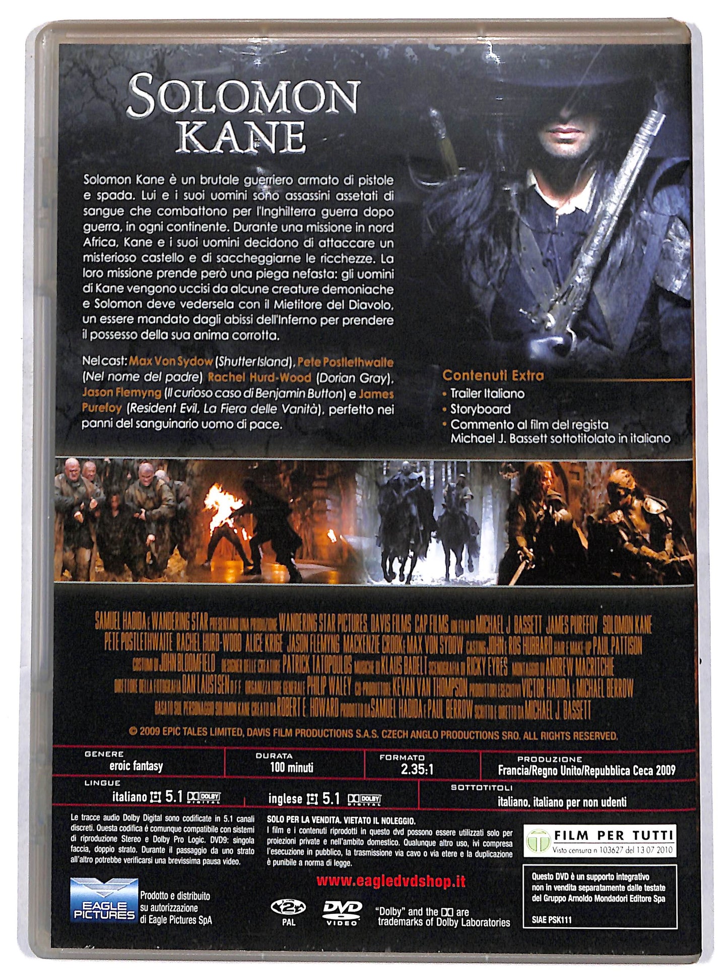 EBOND Solomon Kane EDITORIALE DVD D685761