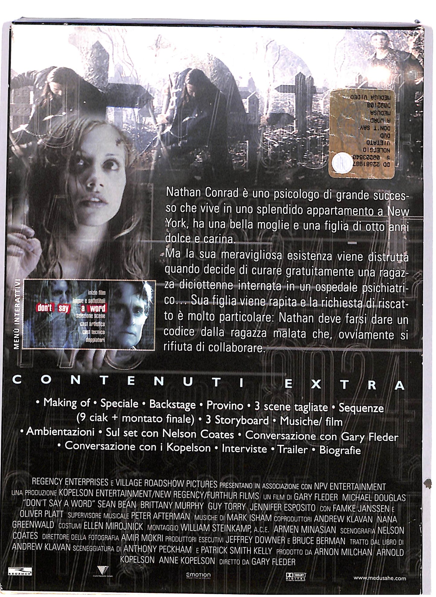 EBOND Don't Say a Word DVD D685864