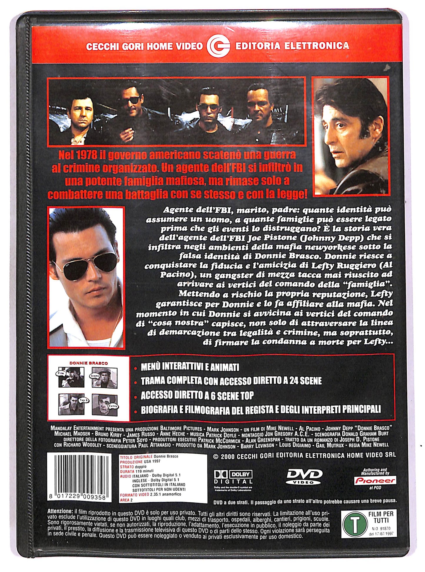 EBOND Donnie Brasco - Un uomo diviso in due DVD D686107