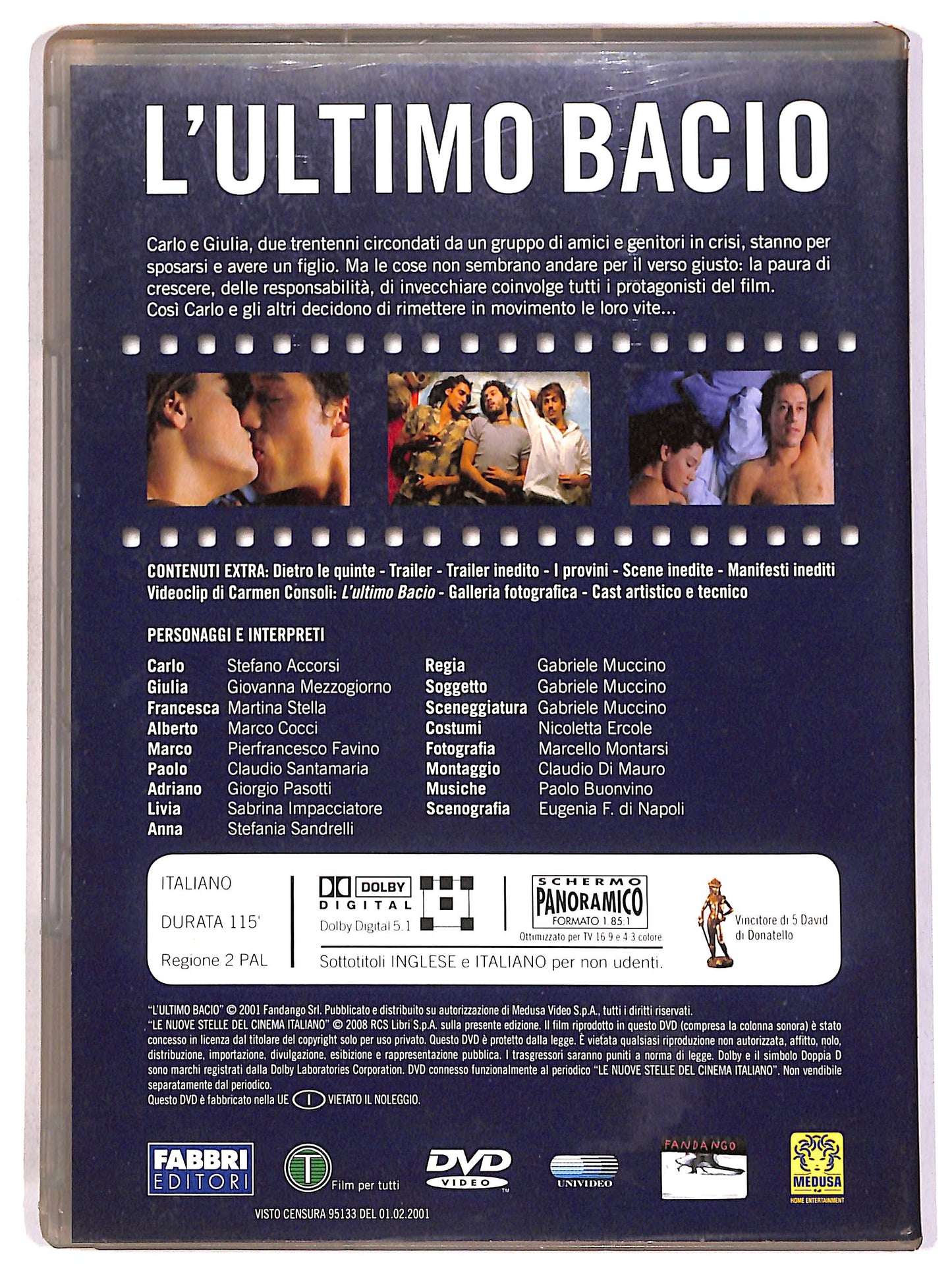 EBOND L'ultimo bacio EDITORIALE DVD D686429