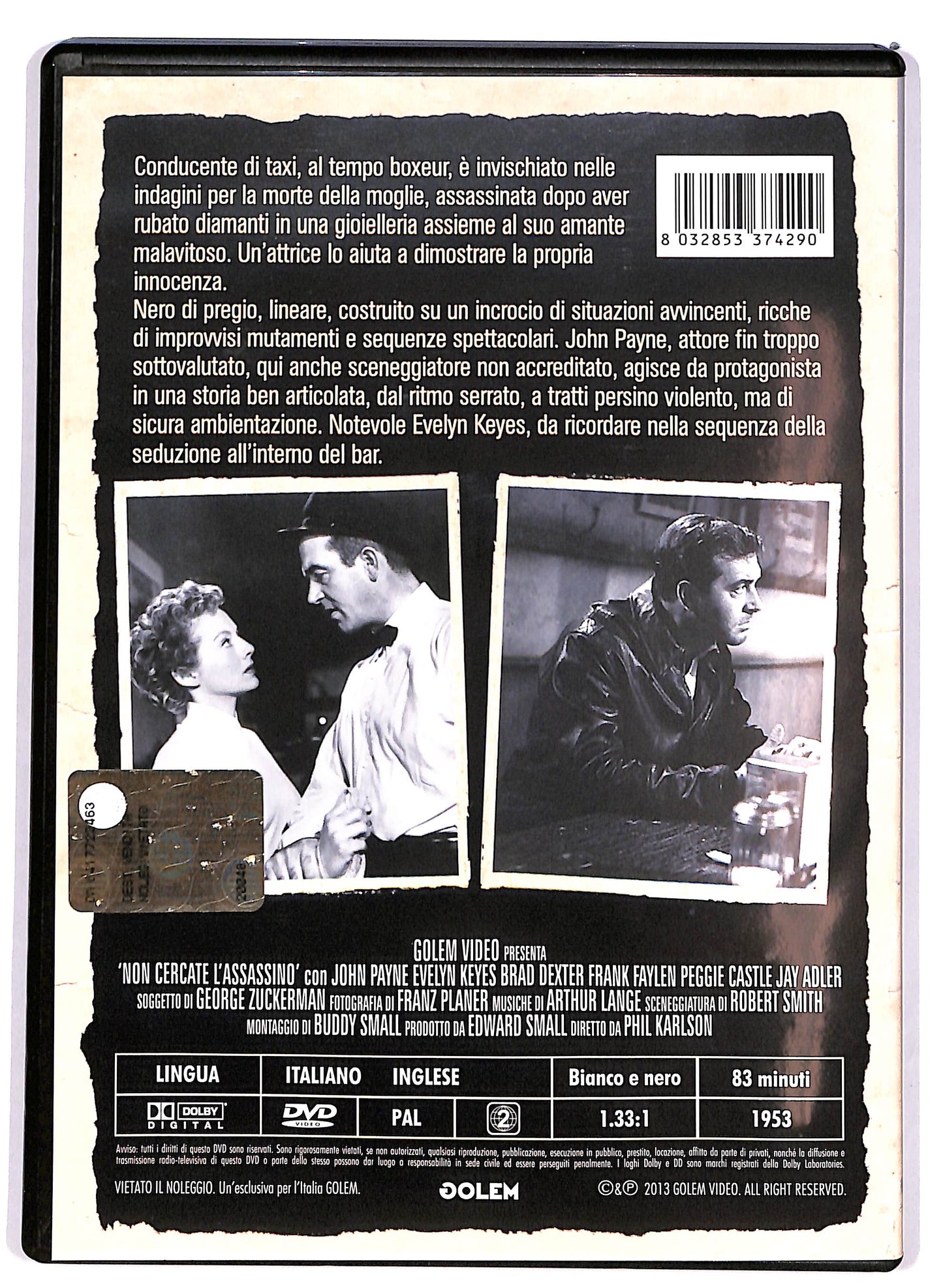 EBOND Non cercate l'assassino DVD D687304