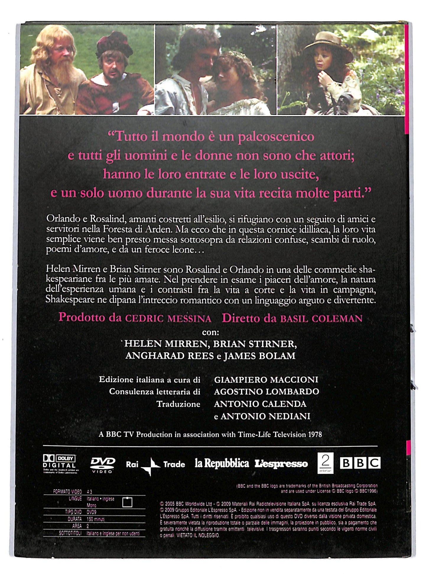 EBOND Come vi piace Shakespeare collection 14 EDITORIALE DVD D687424