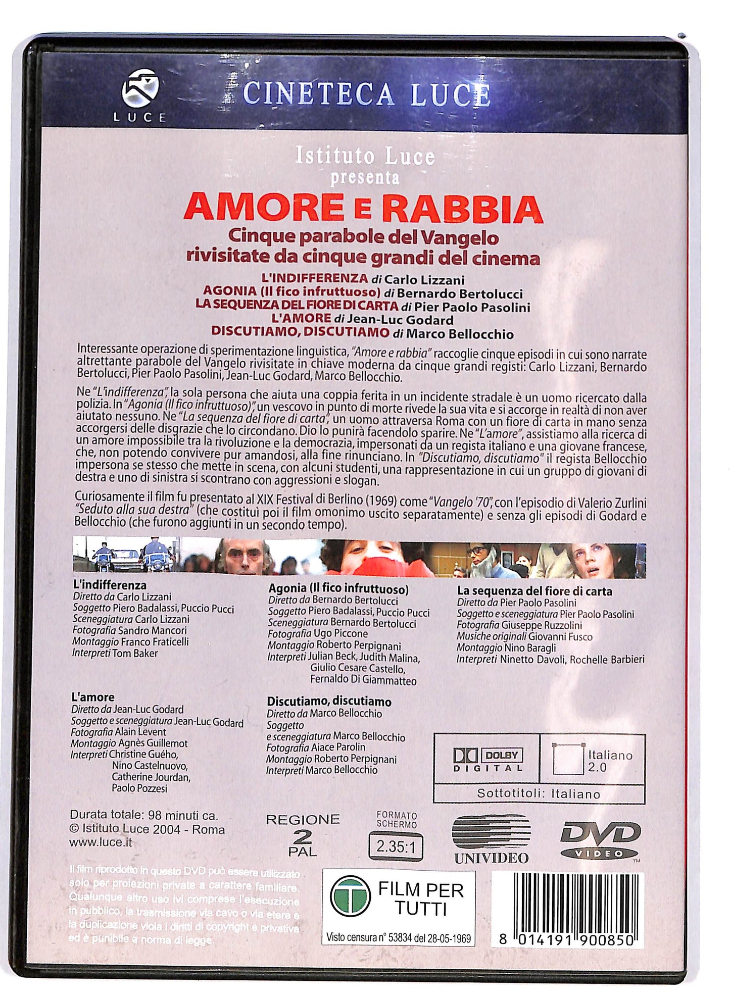 EBOND Amore e Rabbia DVD D687554
