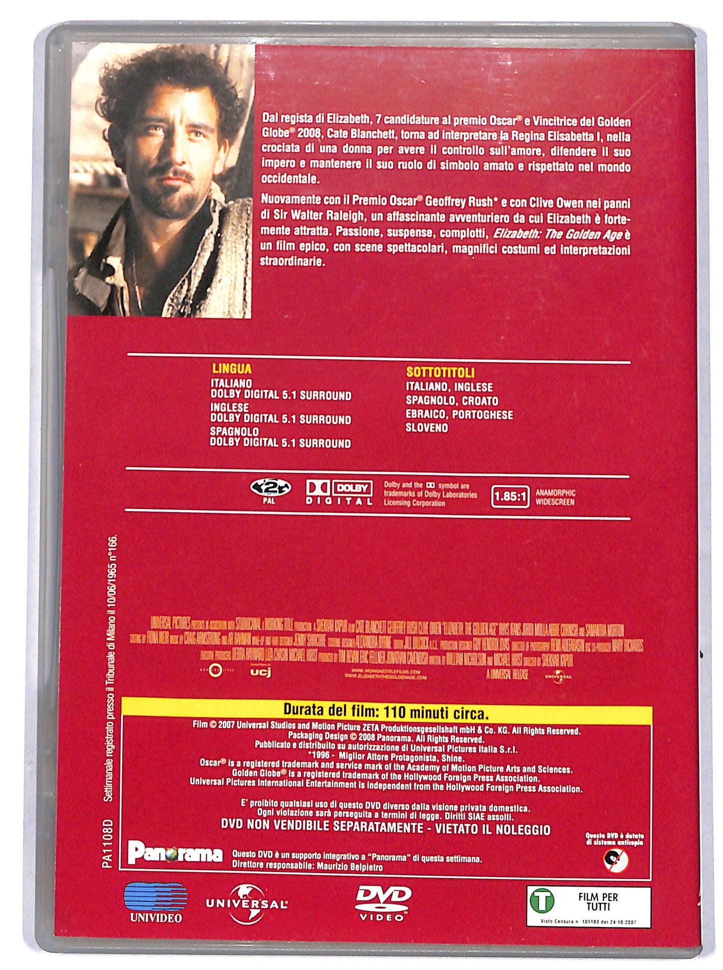 EBOND Elizabeth: The Golden Age EDITORIALE DVD D687618