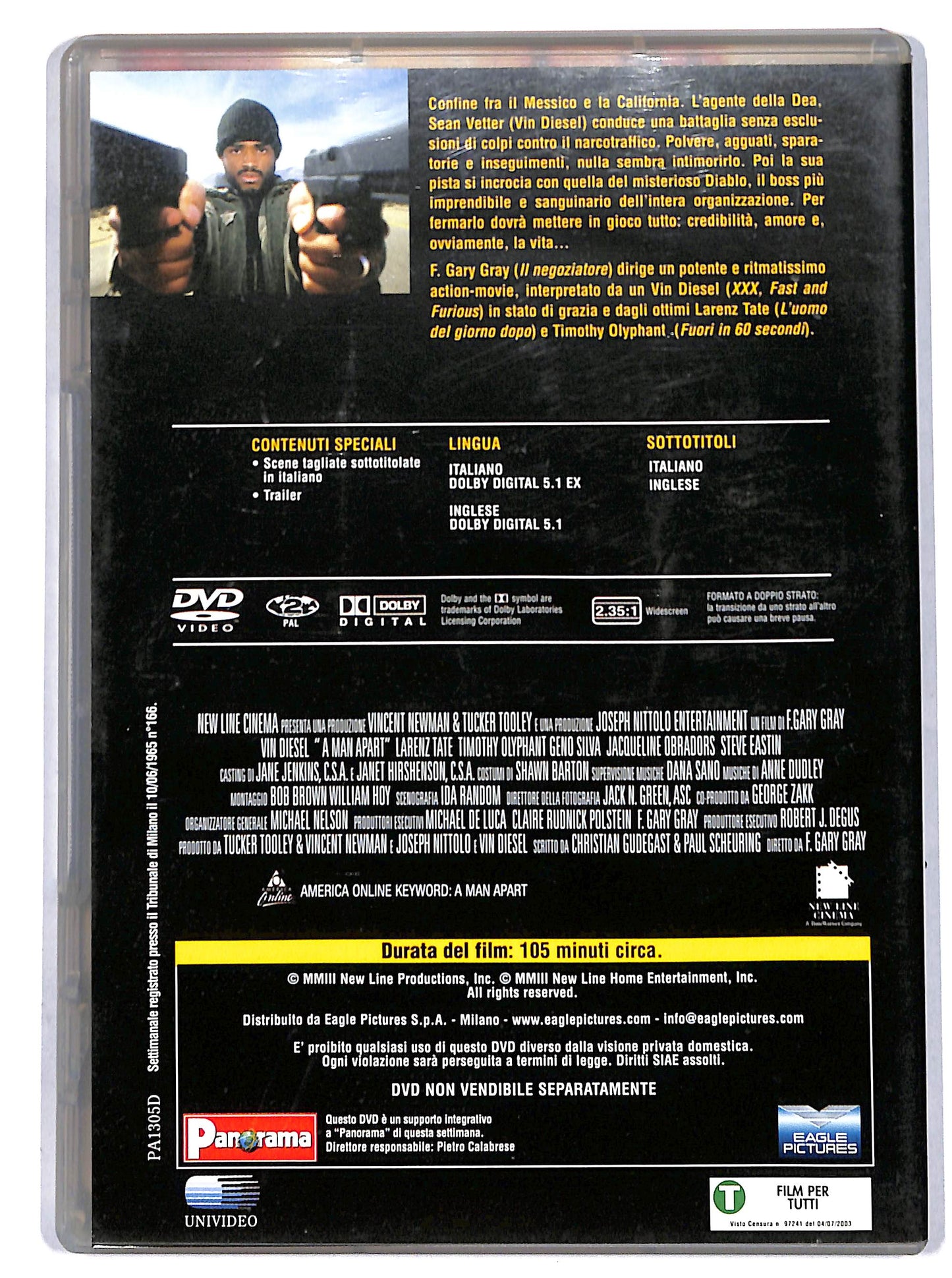 EBOND Il risolutore - a man apart EDITORIALE DVD D687638