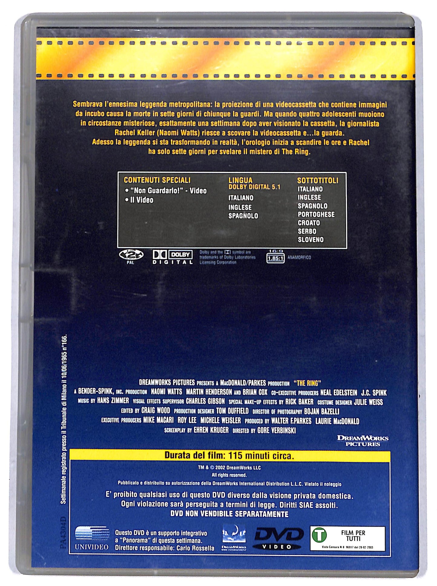 EBOND The Ring EDITORIALE DVD D687740