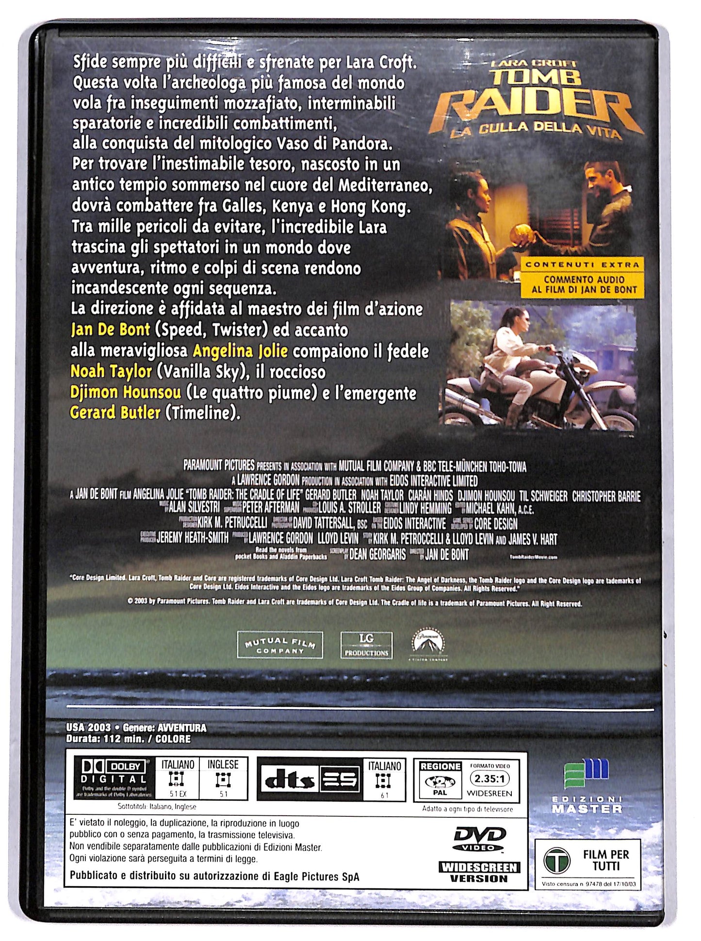 EBOND Tomb Raider - La culla della vita EDITORIALE DVD D687908