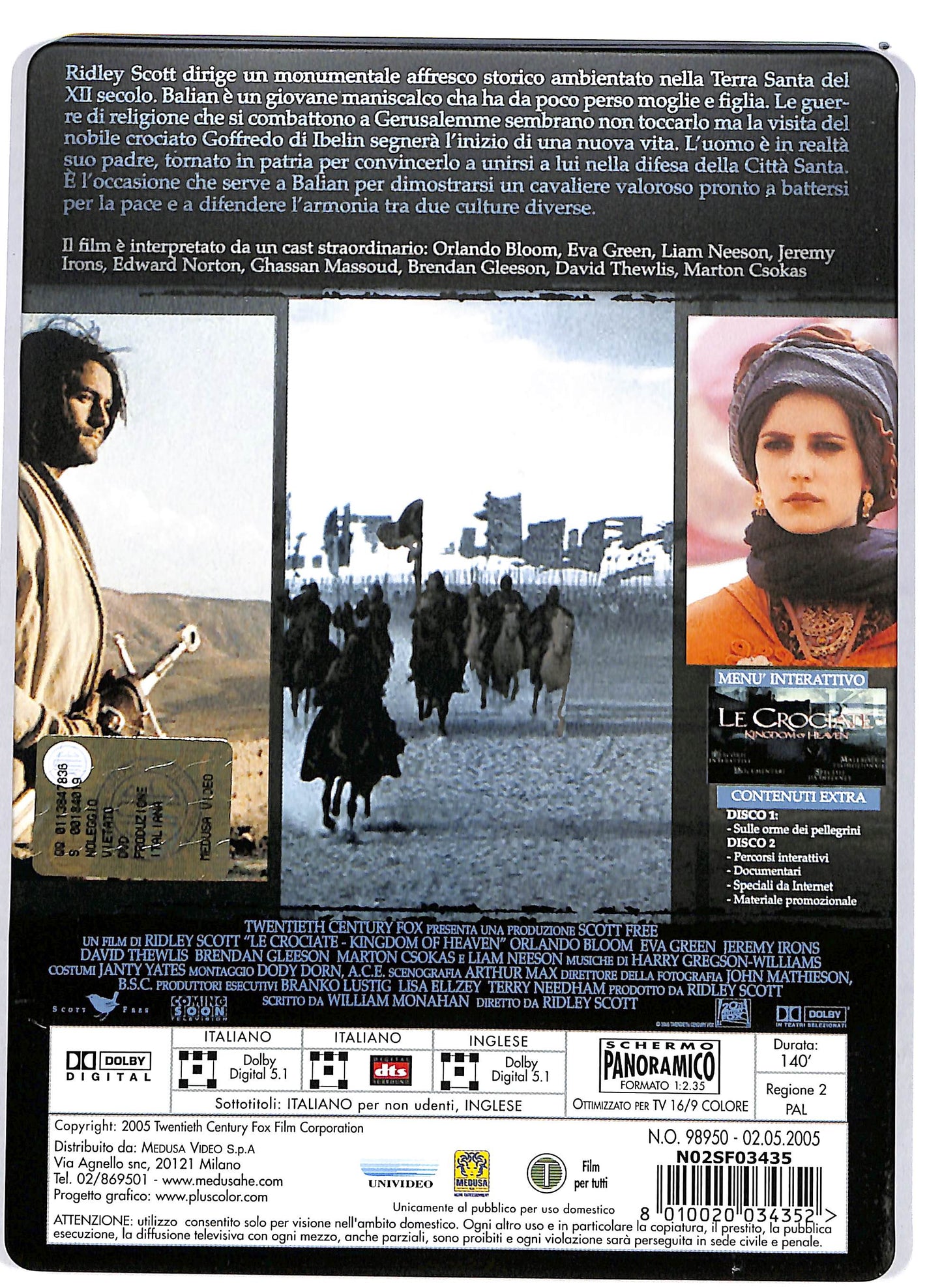 EBOND Le crociate - Kingdom of Heaven STEELBOOK DVD D688229