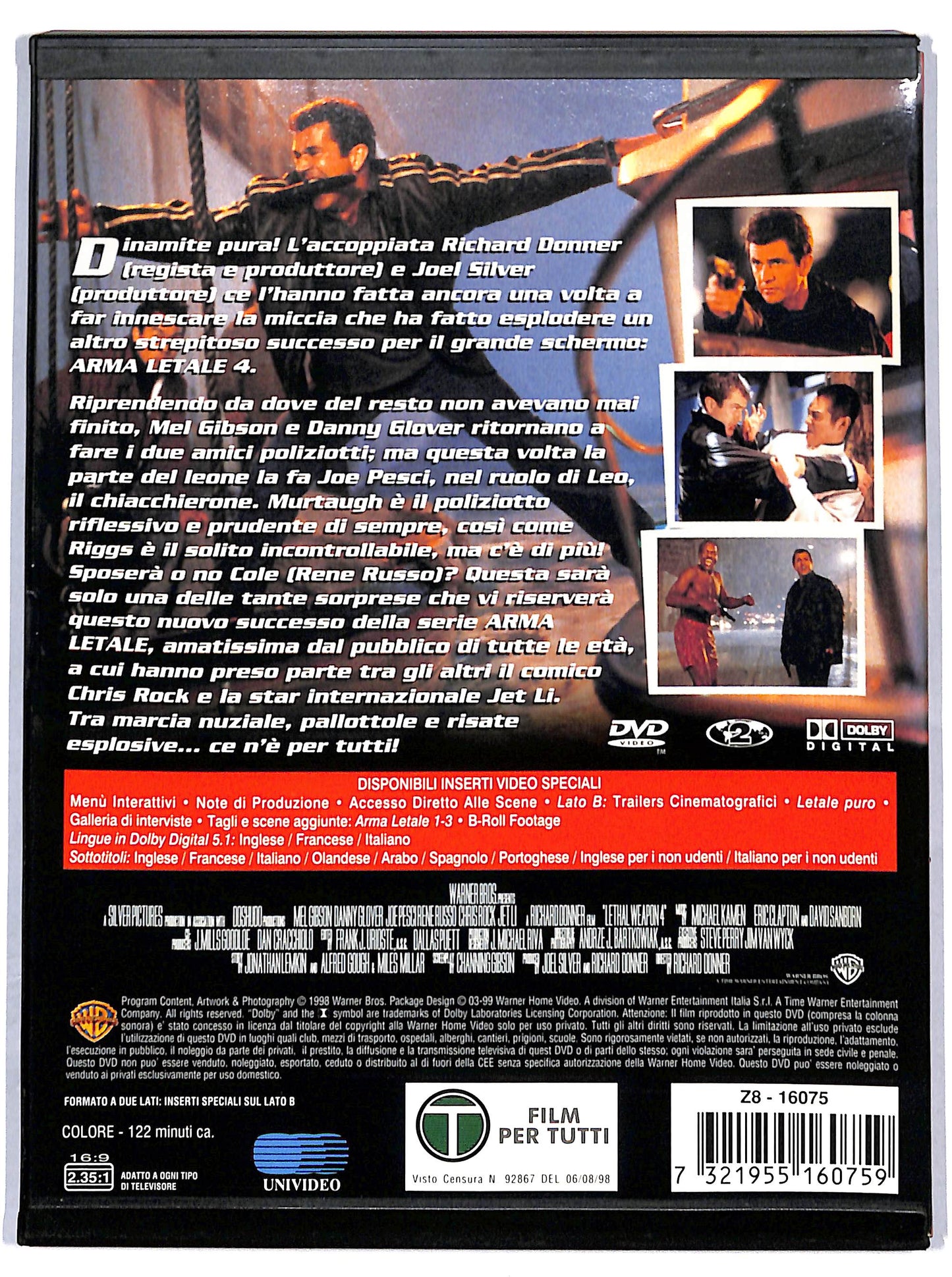 EBOND arma letale 4 SNAPPER DVD D688329