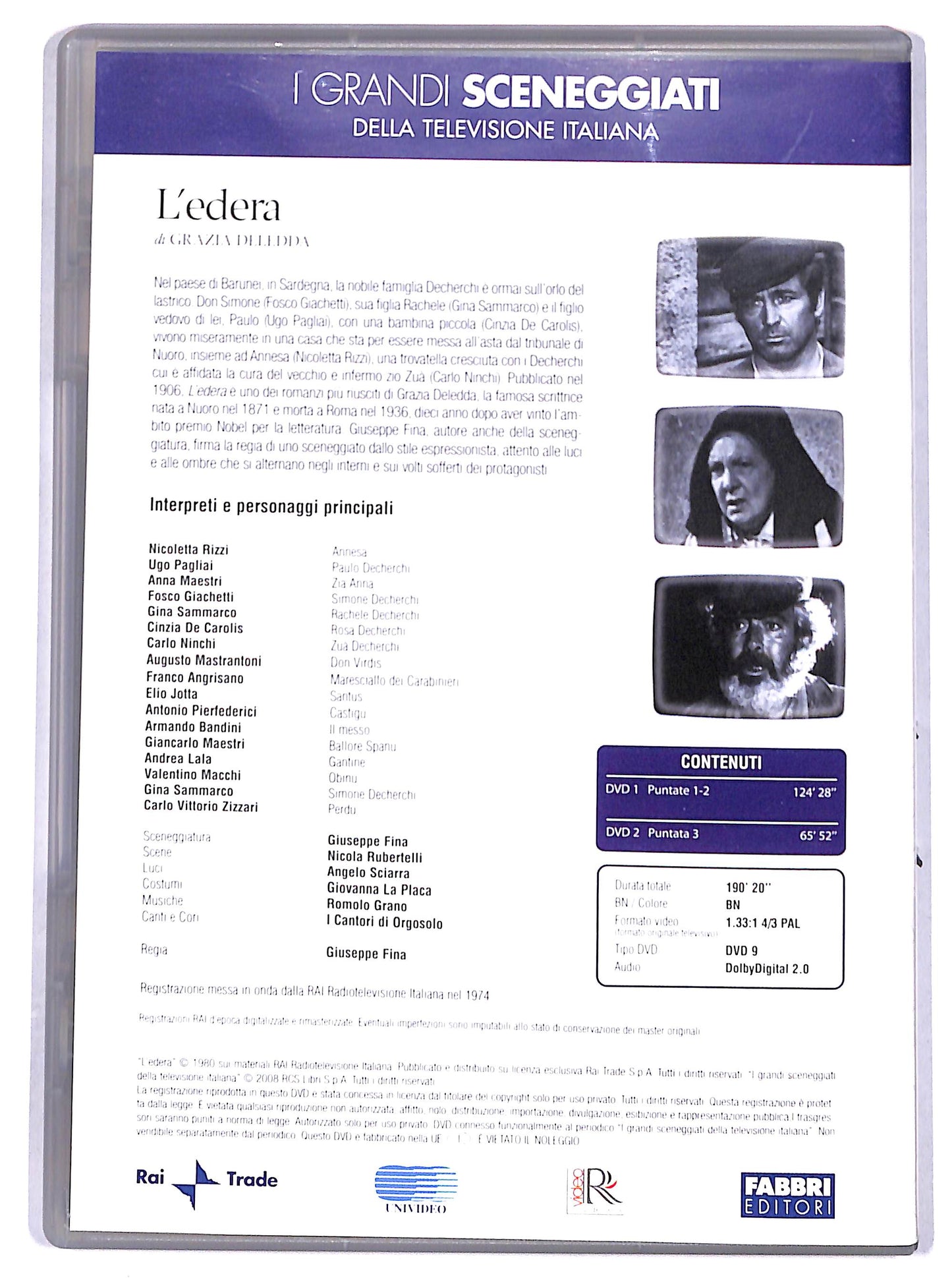 EBOND l'edera puntate 1 - 3 EDITORIALE DVD D688619