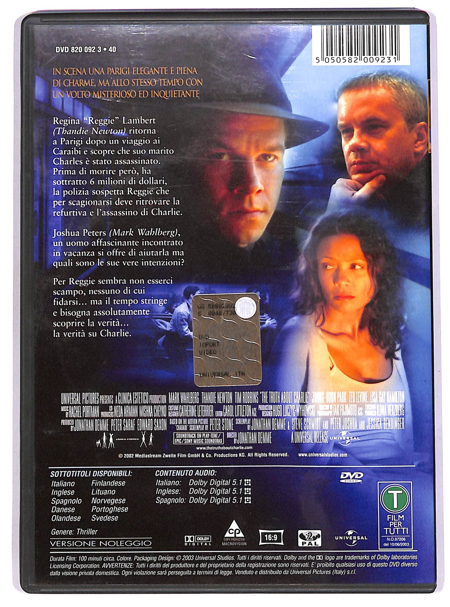EBOND The Truth About Charlie NOLEGGIO DVD D688734