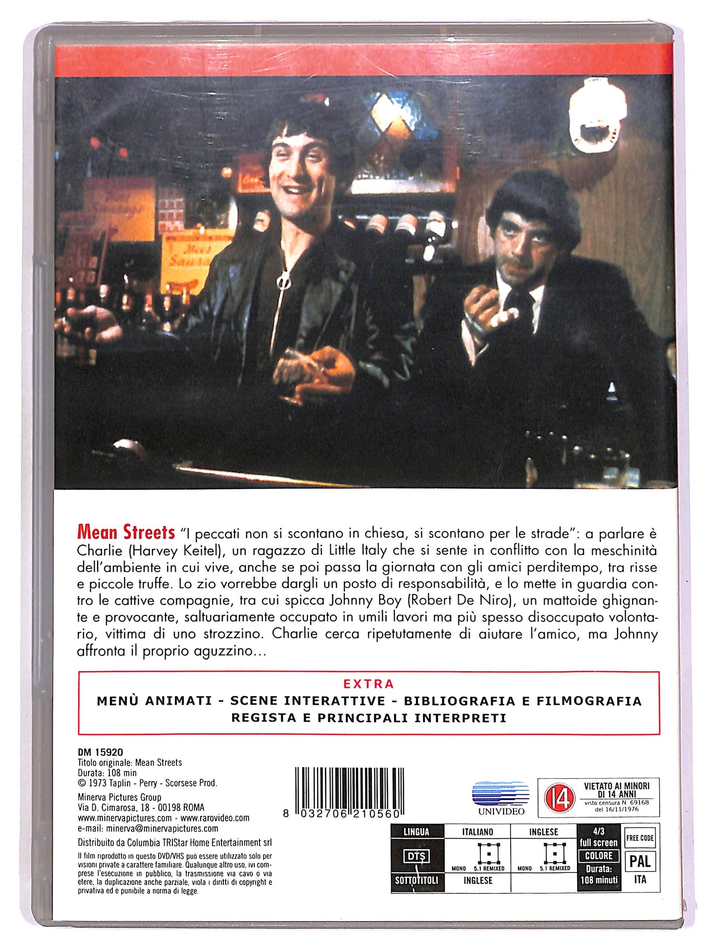 EBOND Mean Streets - Domenica in chiesa, lunedi all'inferno DVD D688740