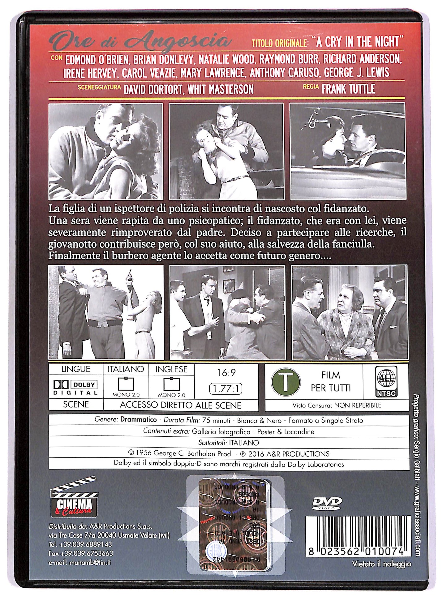 EBOND Ore di angoscia DVD D689136