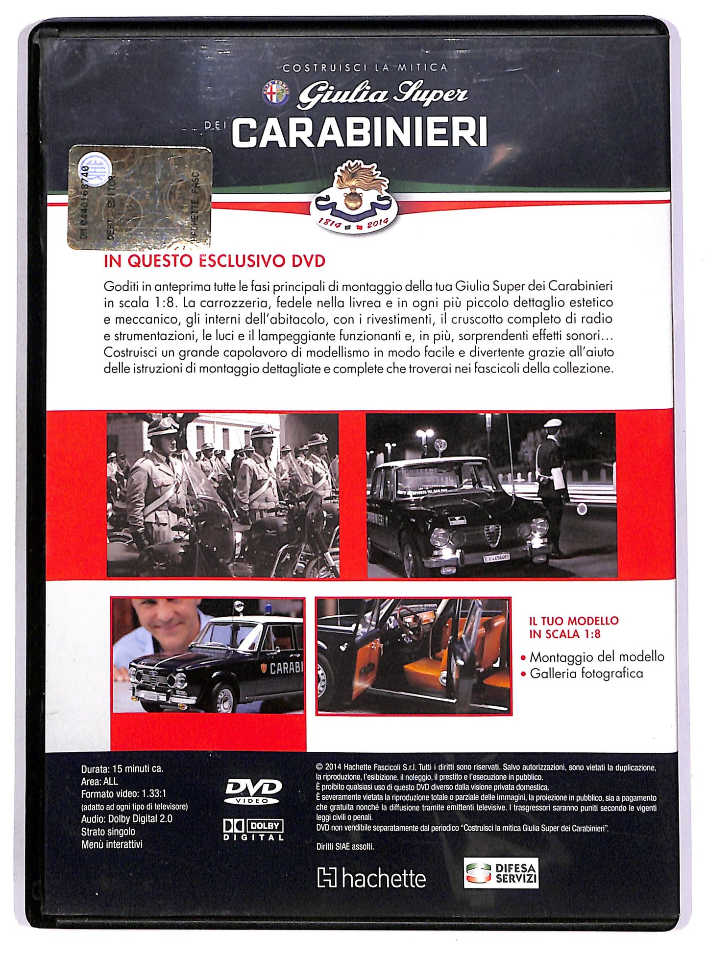 EBOND Costruisci la mitica Giulia Super dei Carabinieri EDITORIALE DVD D689318