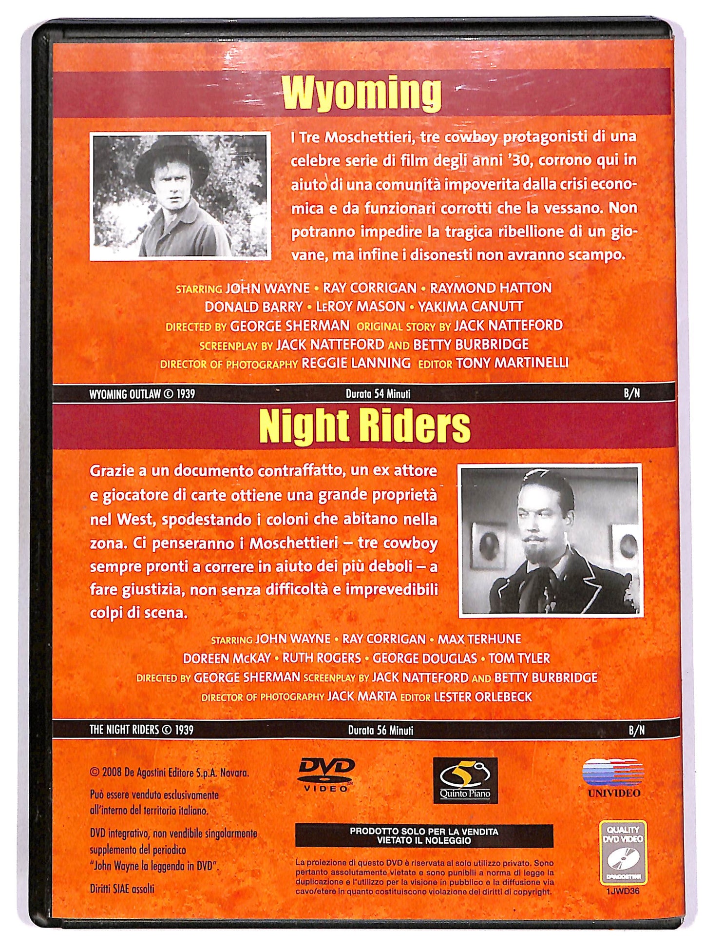 EBOND Wyoming + Night Riders EDITORIALE DVD D689334