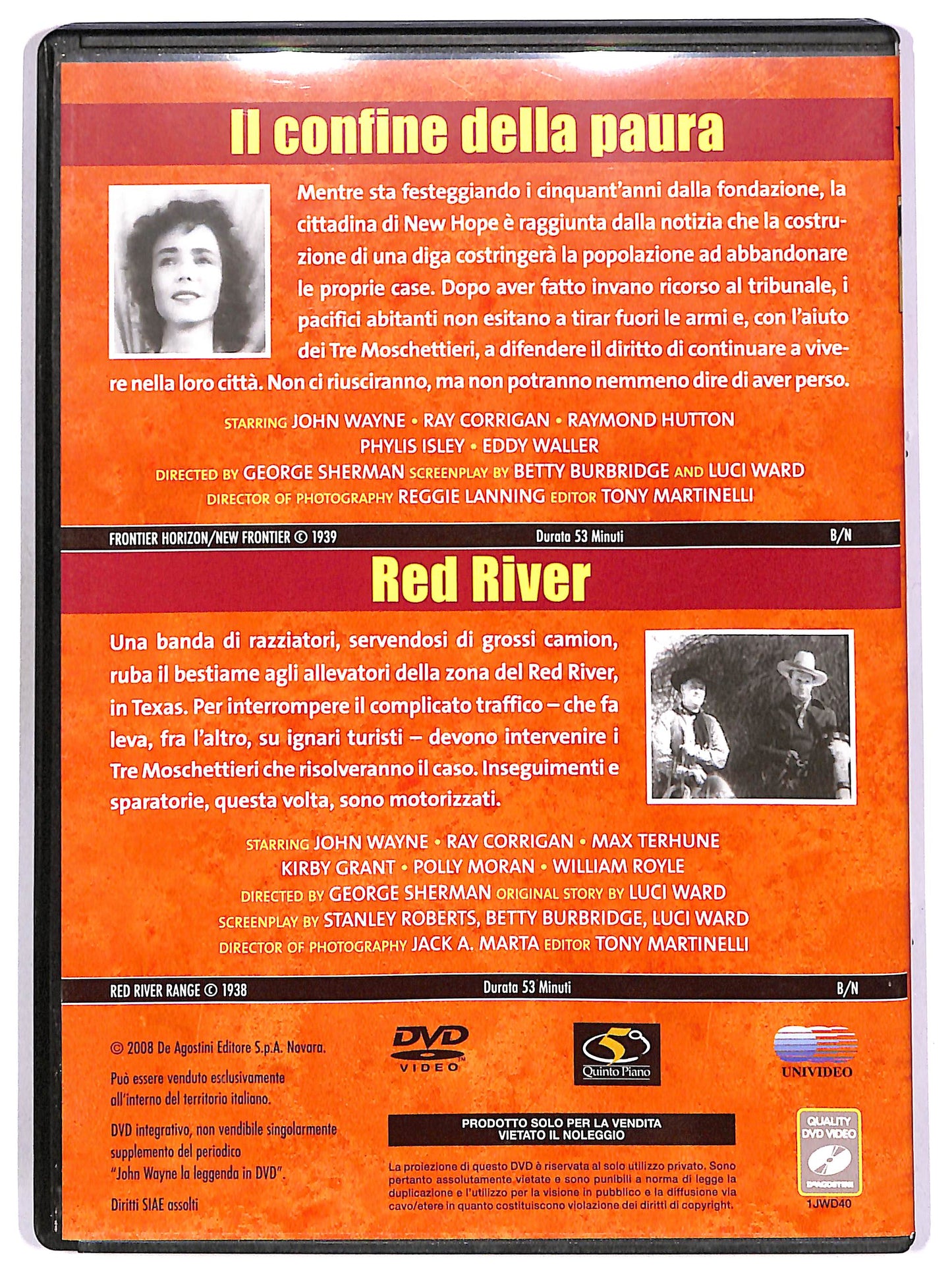 EBOND Il confine della paura + Red River EDITORIALE DVD D689336