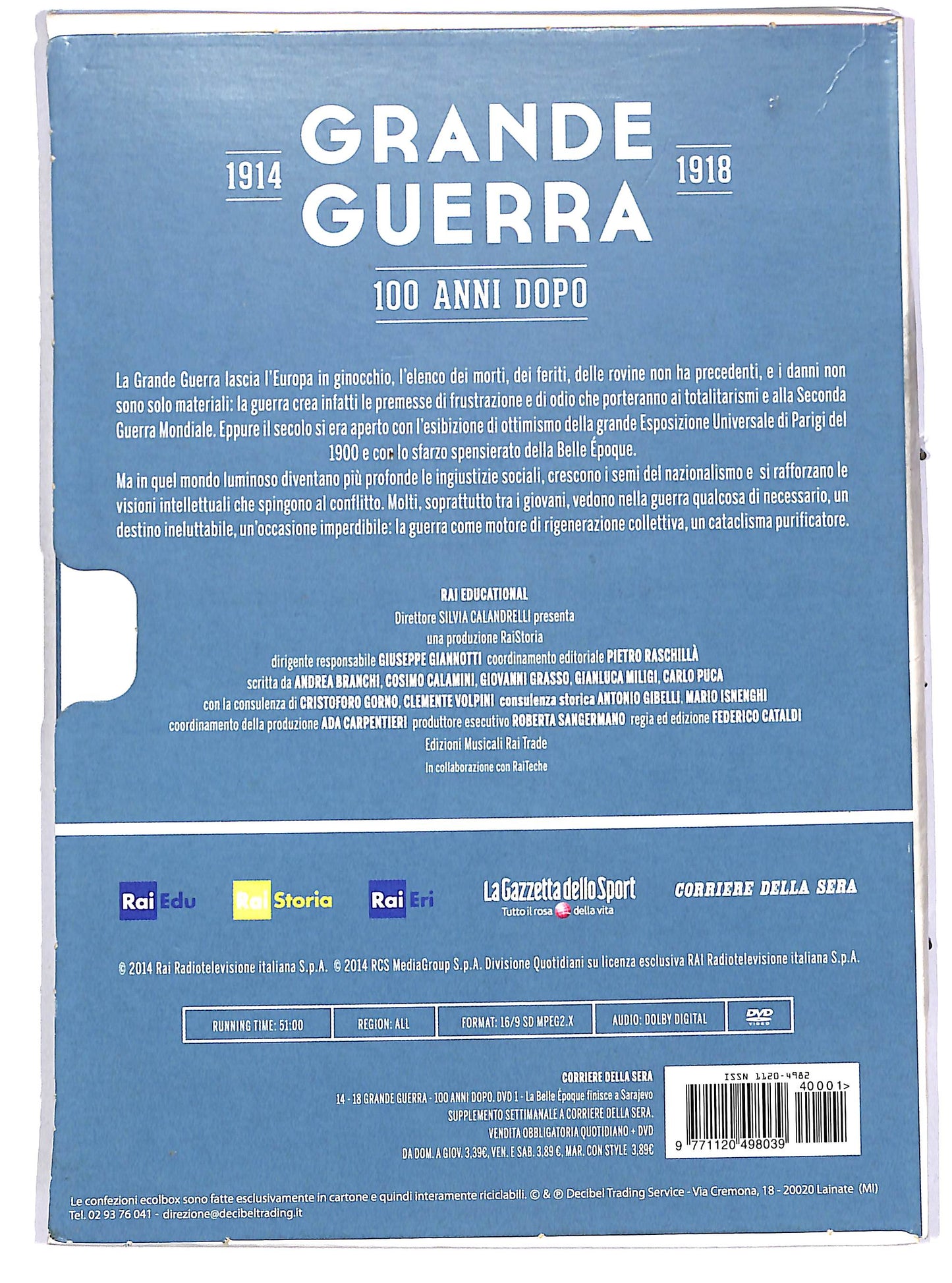 EBOND Grande Guerra n1 - La belle epoque finisce a Sarajevo EDITORIA DVD D689337