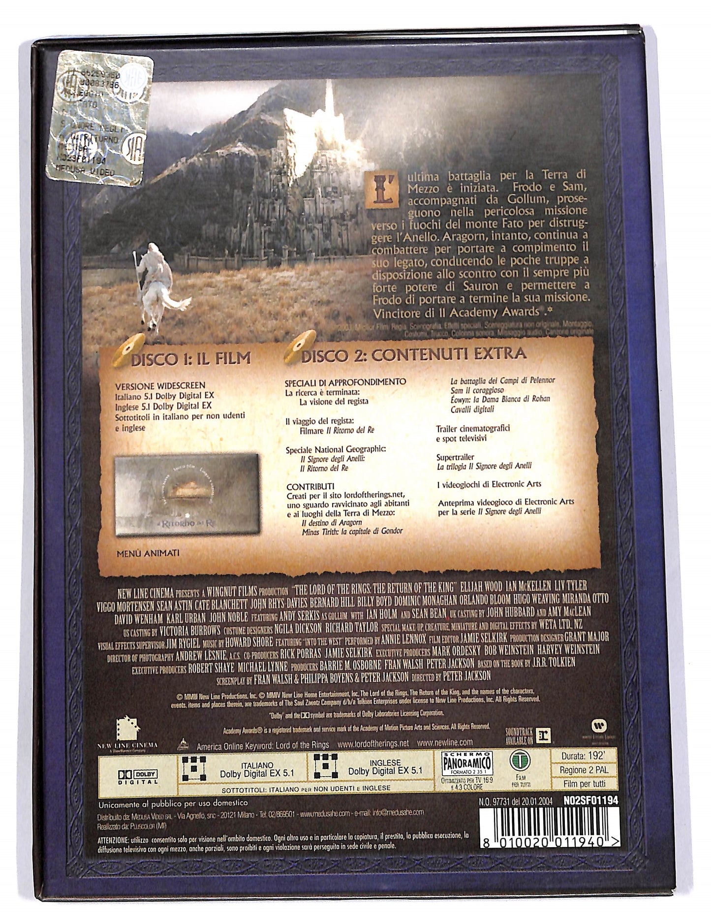 EBOND Il signore degli anelli - Il ritorno del re (2 dvd) DIGIPACK DVD D689446