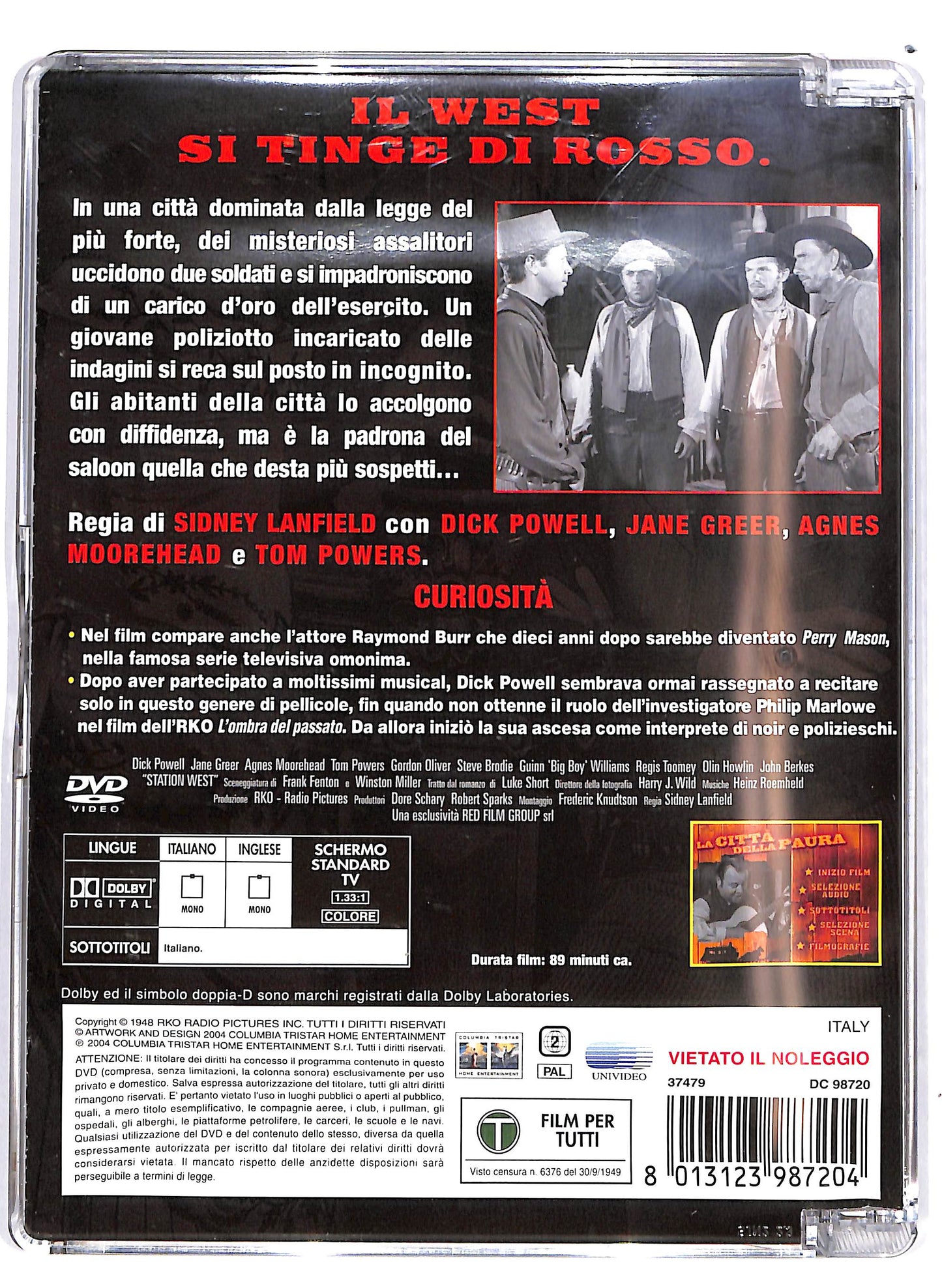 EBOND La citta della paura  SJB DVD D689531