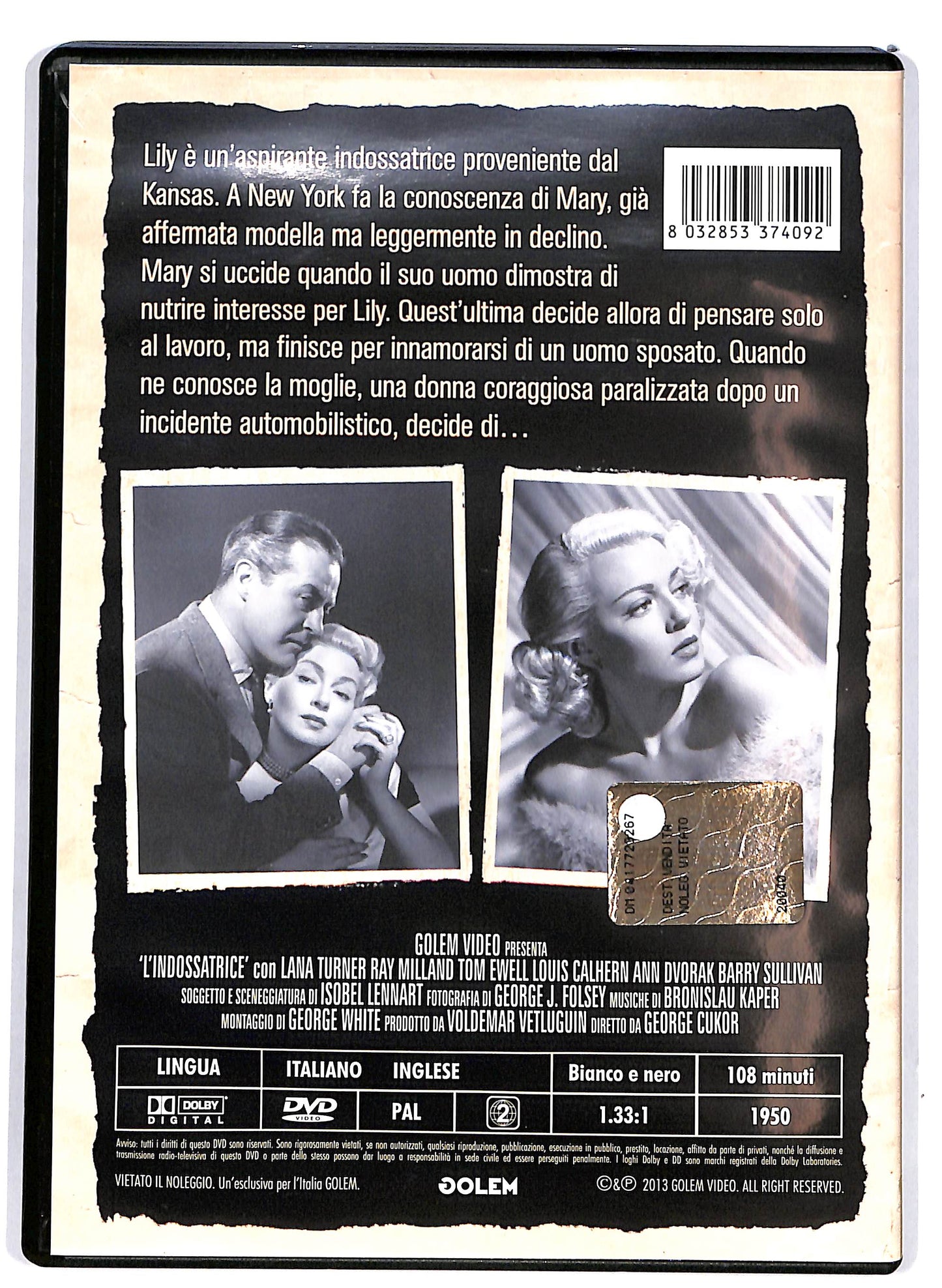 EBOND L'indossatrice DVD D689541