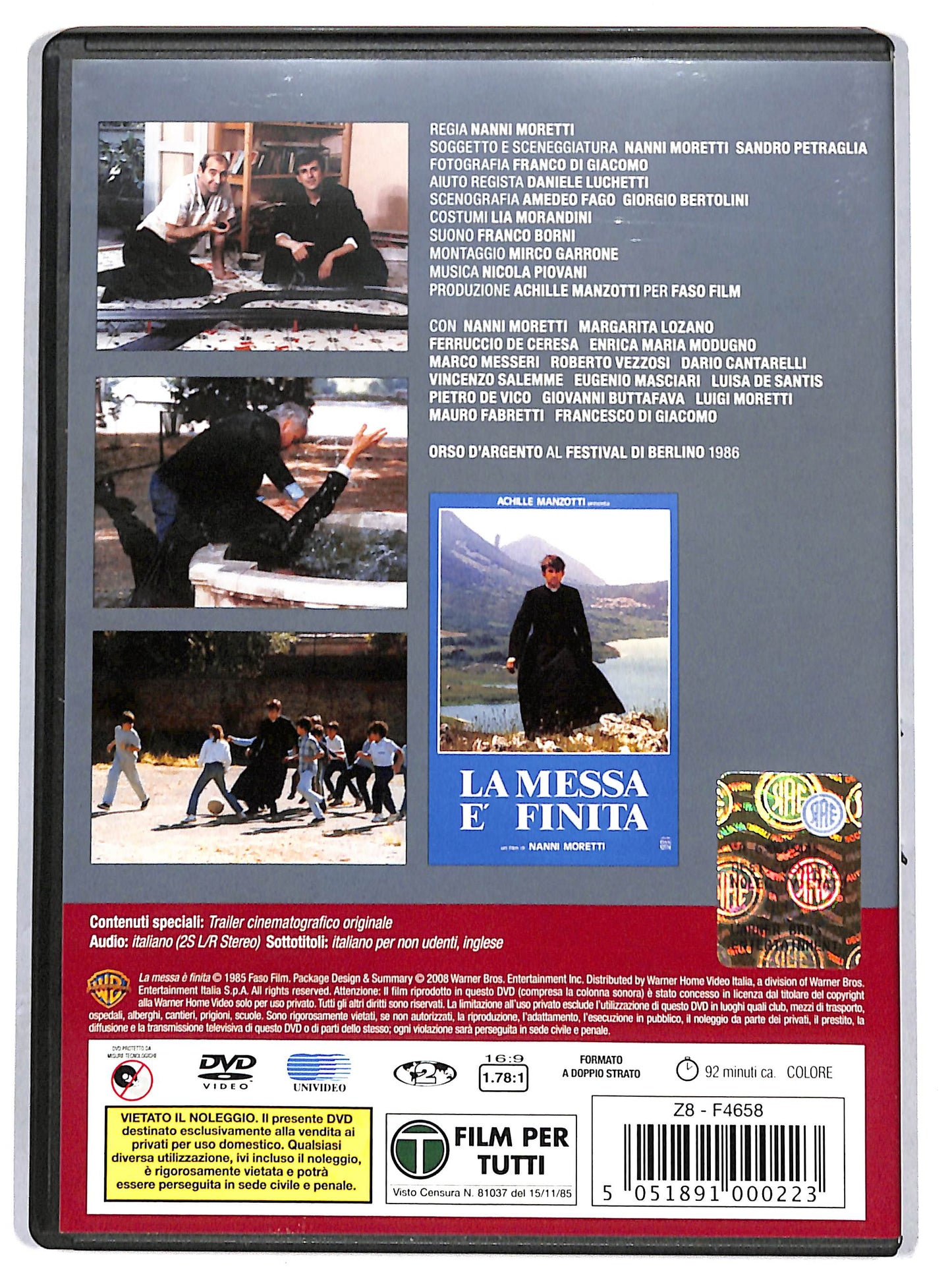 EBOND la messa e finita 1985 - nanni moretti DVD D689625