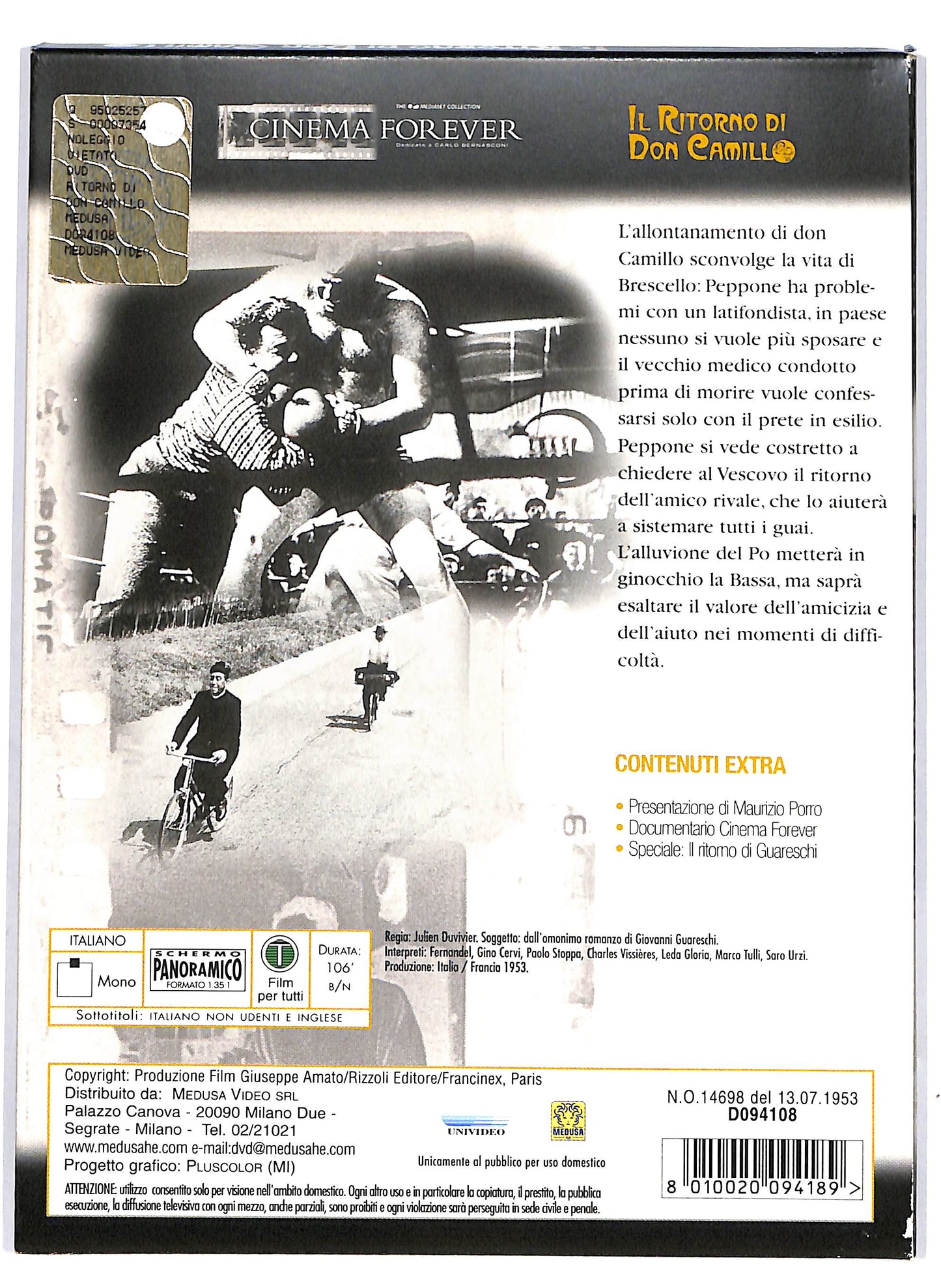 EBOND Il ritorno di Don Camillo DIGIPACK DVD D689734