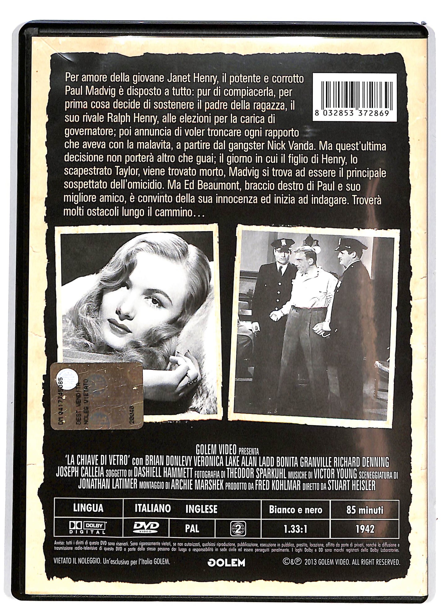 EBOND La chiave di vetro DVD D689905