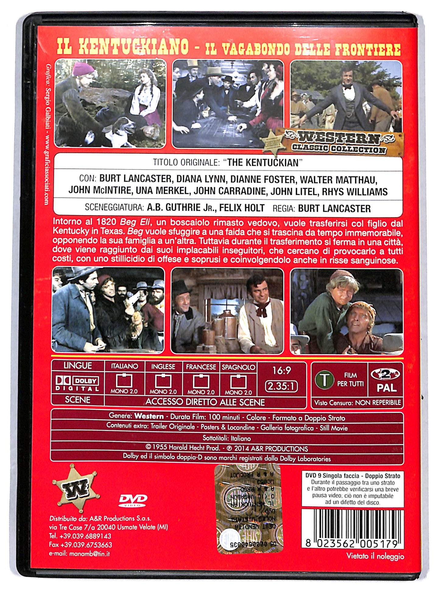EBOND Il kentuckiano - il vagabondo delle frontiere DVD D690031