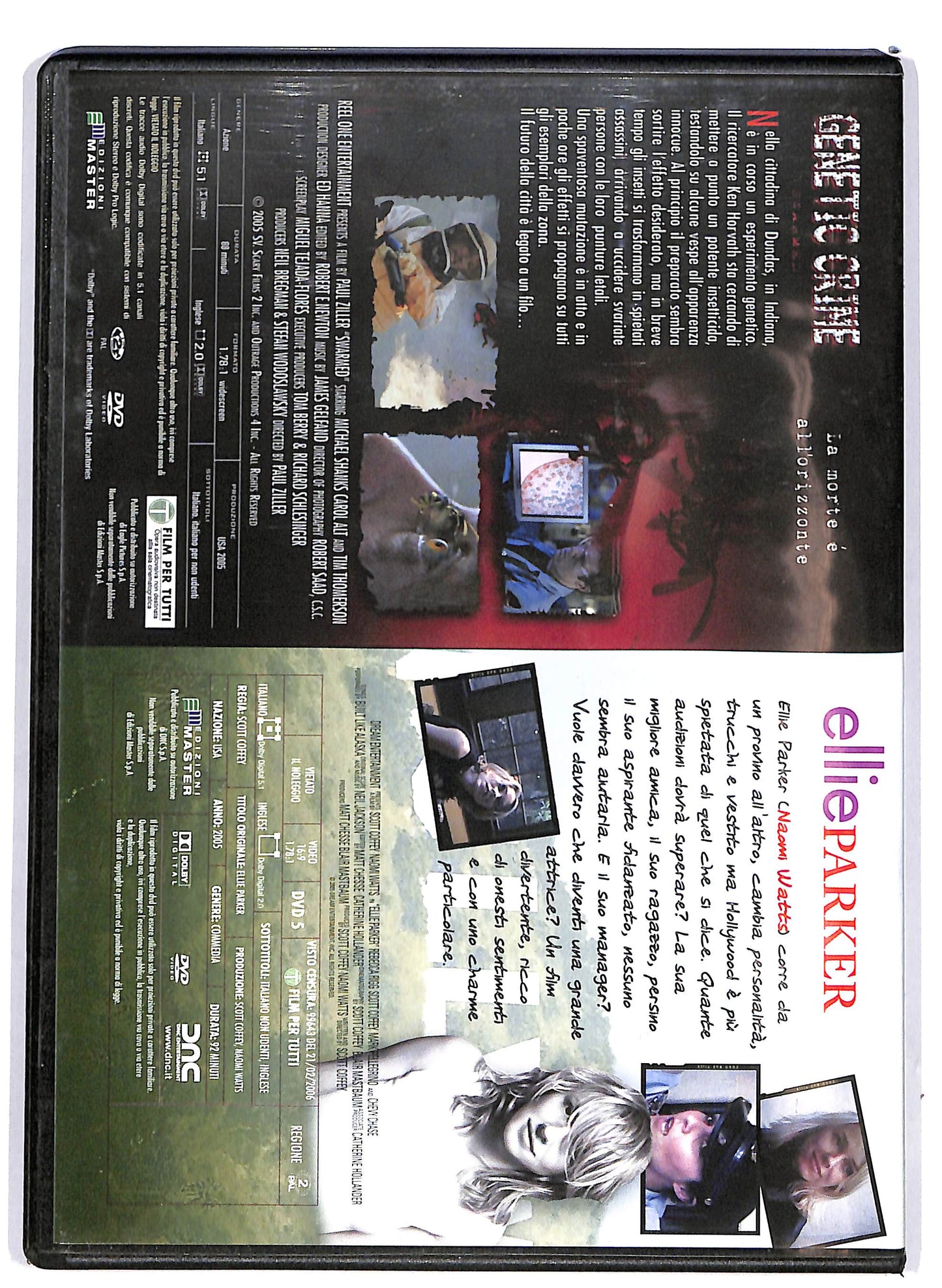 EBOND Ellie Parker + Genetic Crime EDITORIALE DVD D690108
