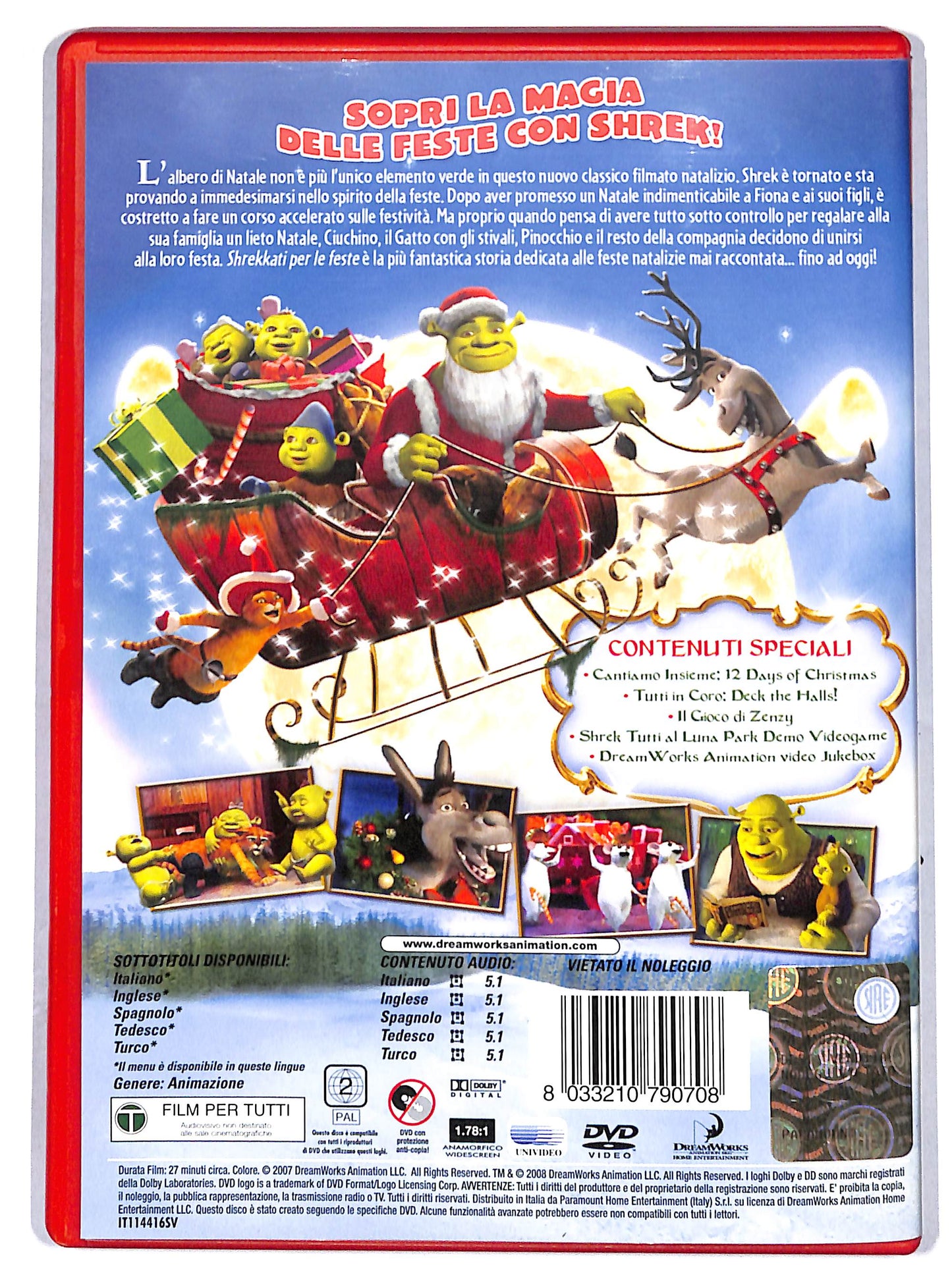 EBOND shrekkati per le feste DVD D690215