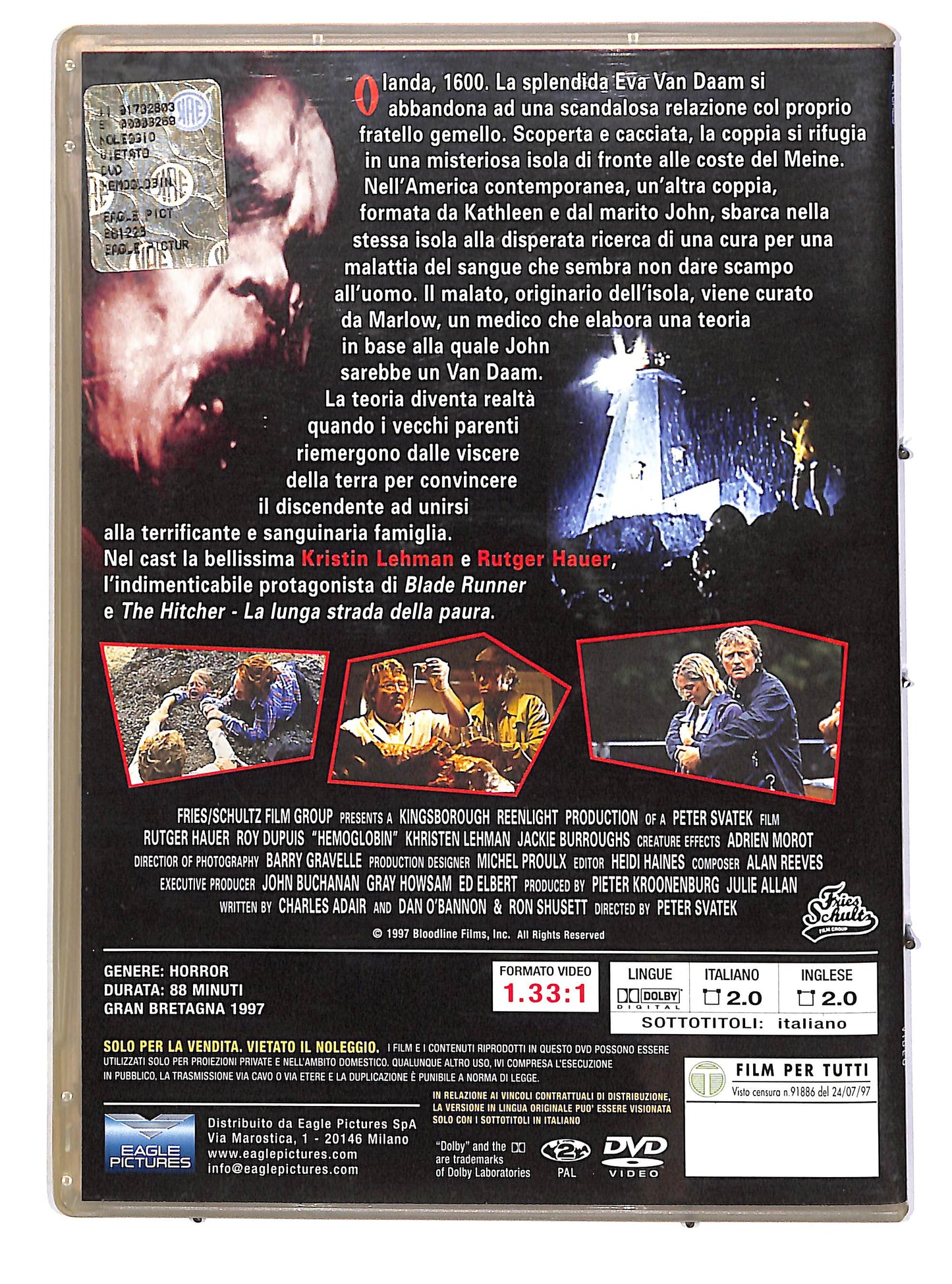 EBOND Hemoglobin - Creature dell'inferno SLIMCASE EDITORIALE DVD D690330