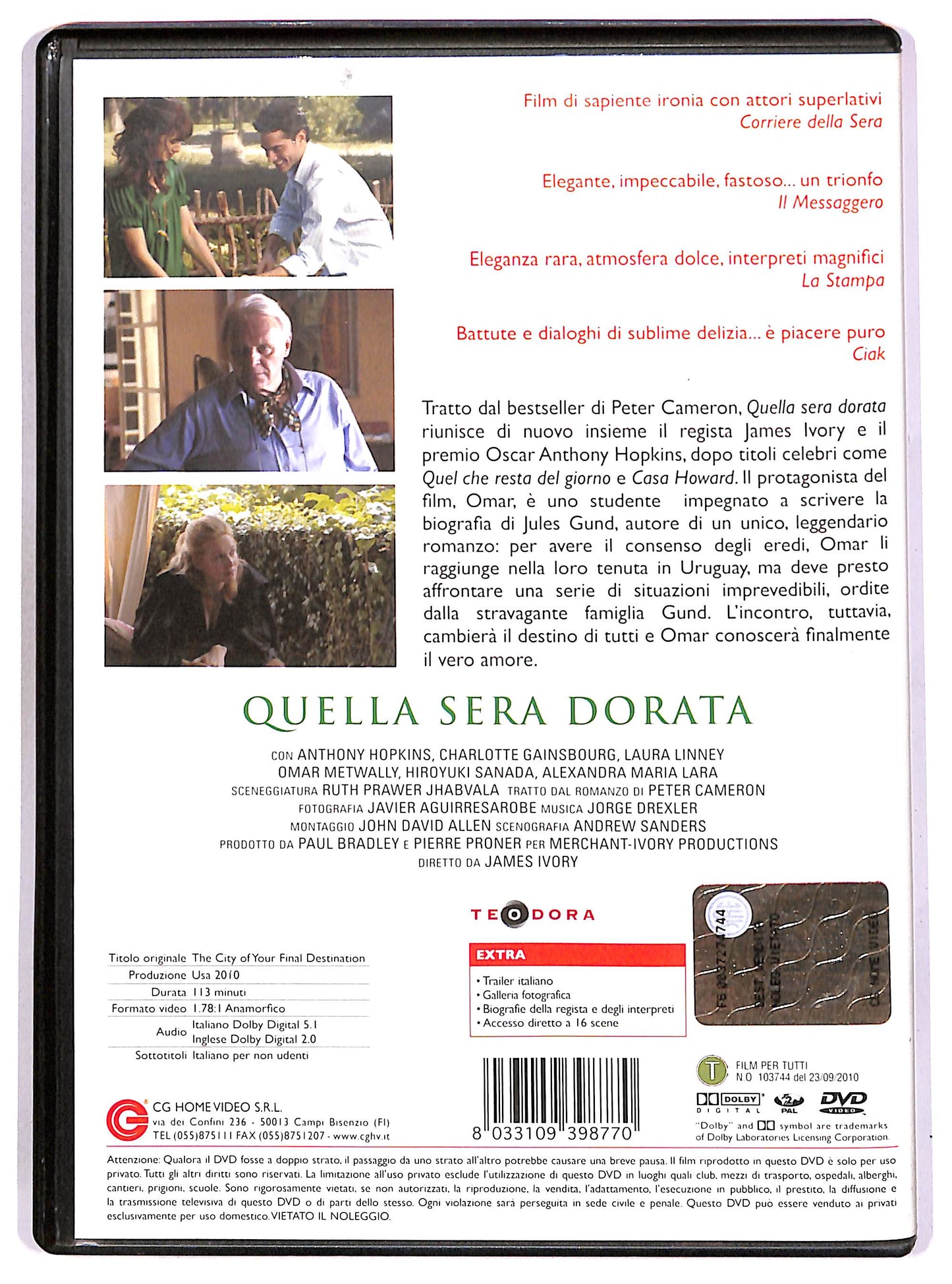 EBOND Quella sera dorata DVD D690401