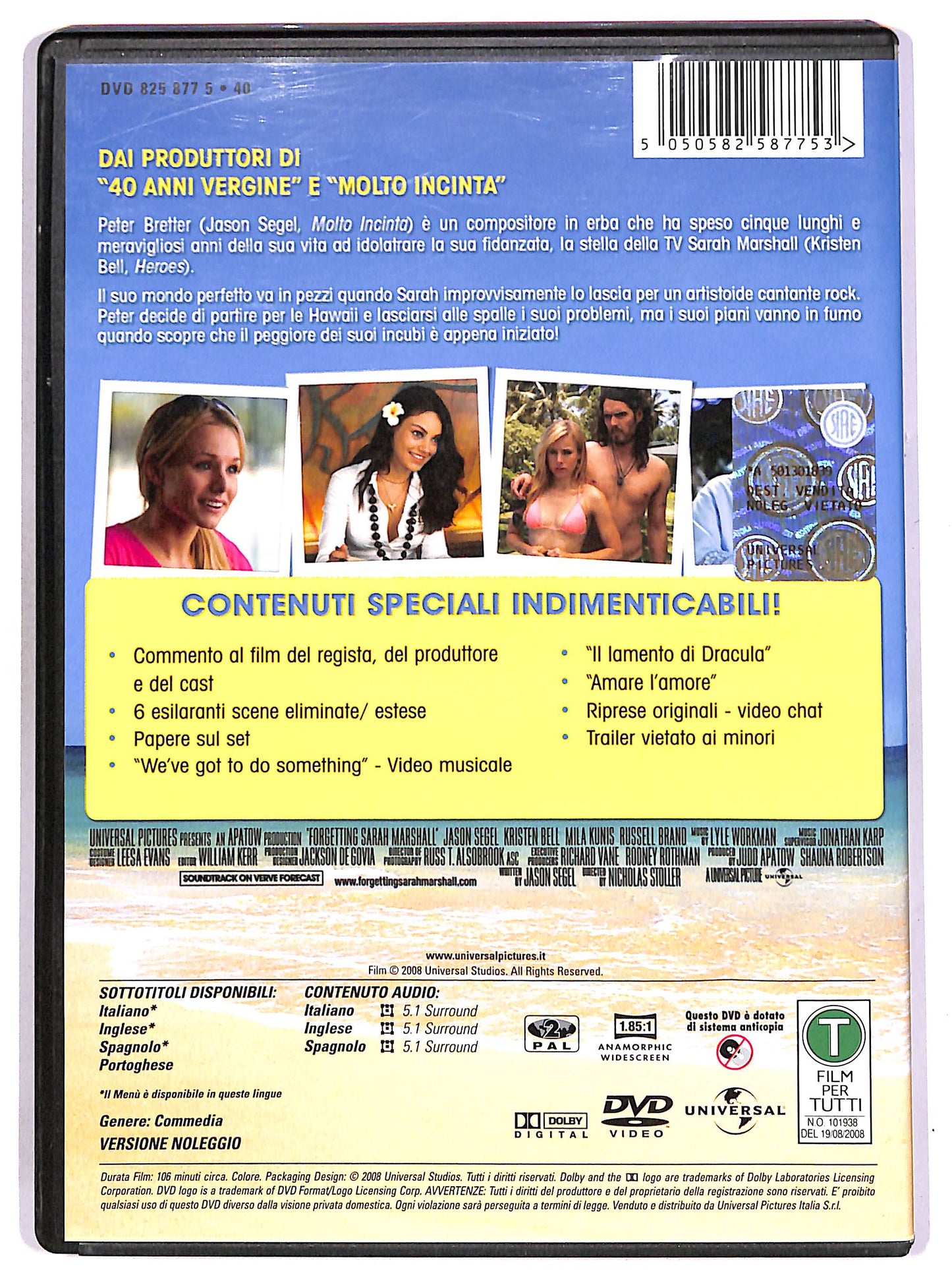 EBOND Non mi scaricare NOLEGGIO DVD D690427