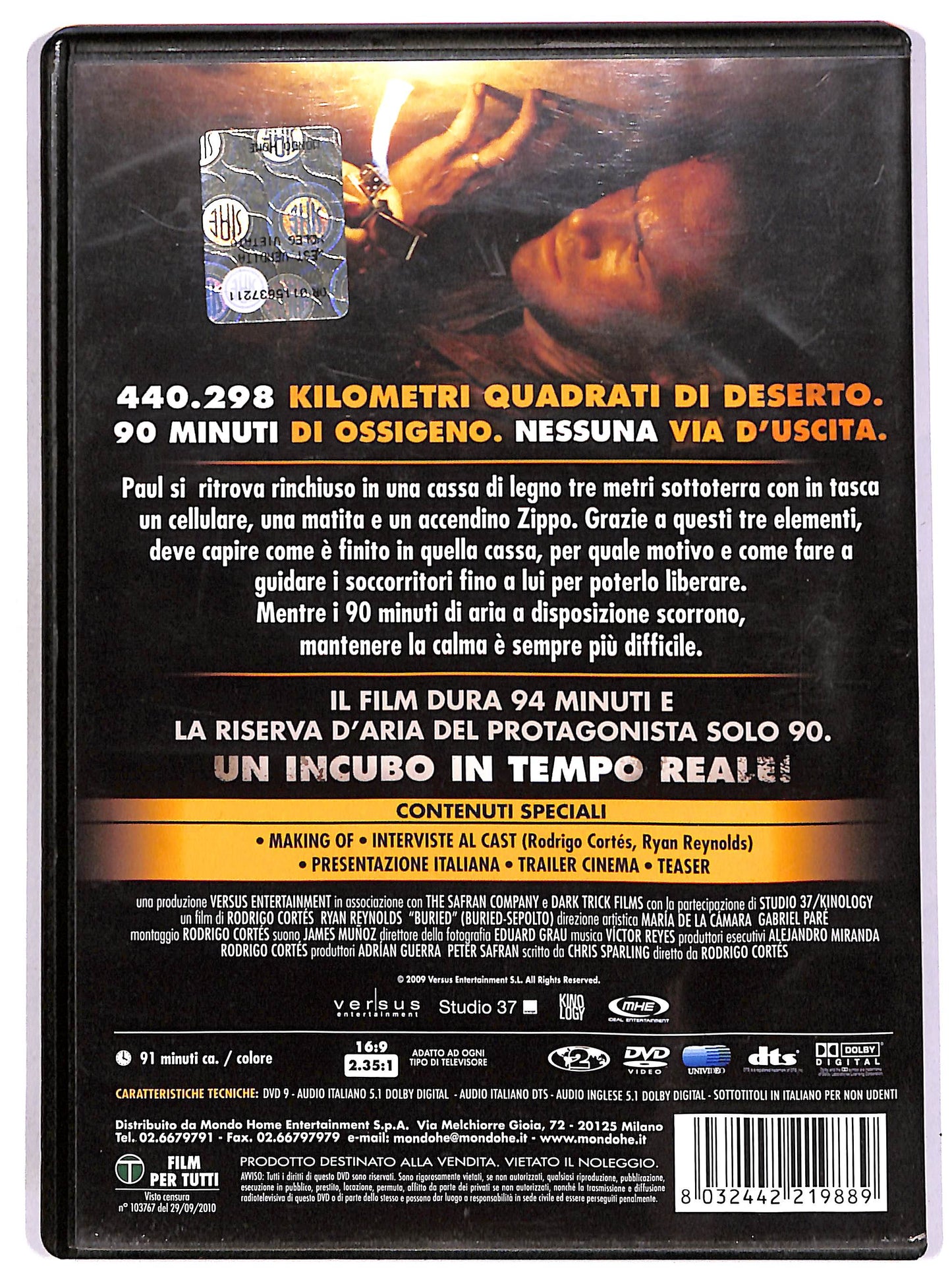 EBOND Buried - Sepolto DVD D690431