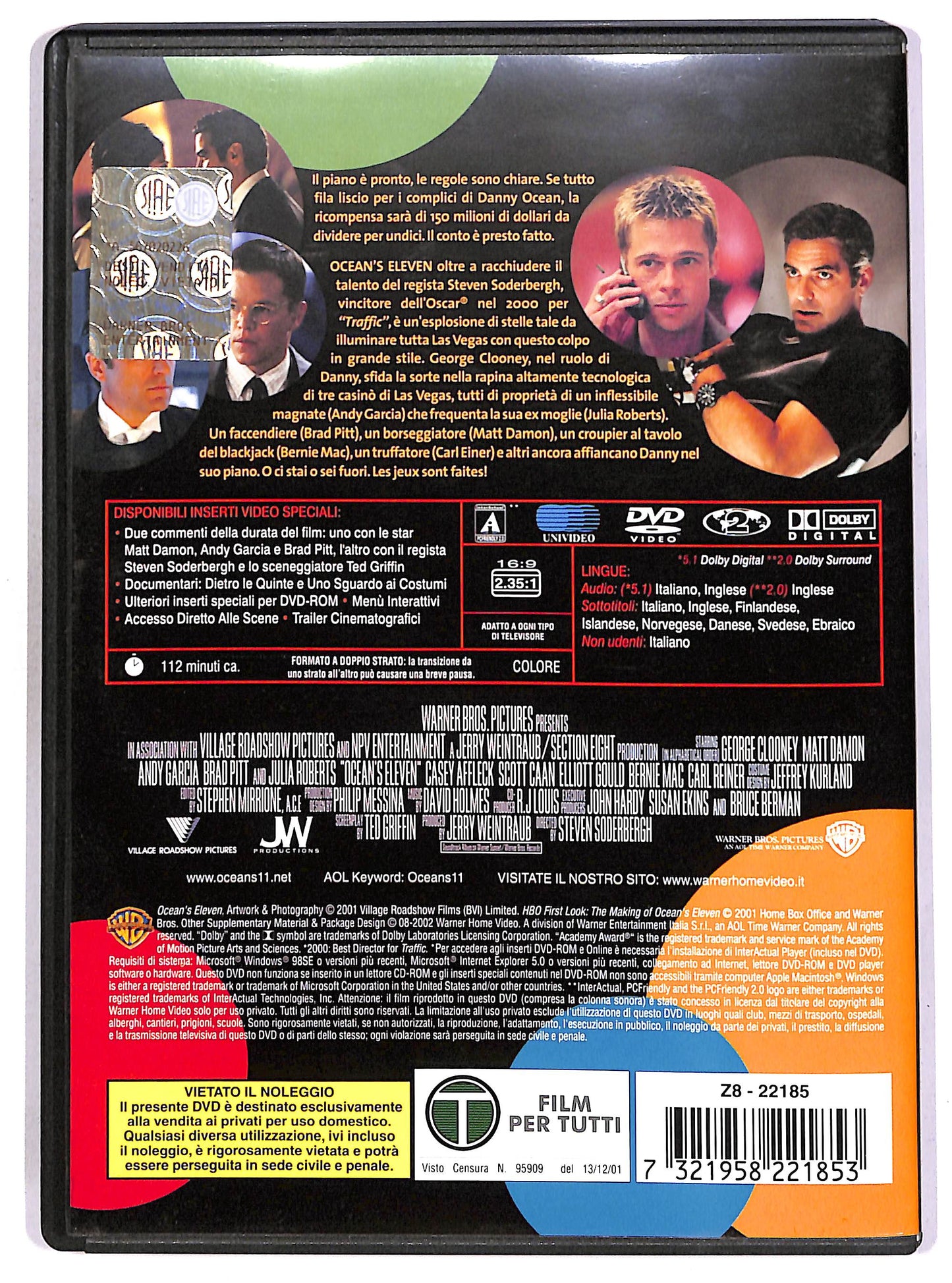 EBOND Ocean's Eleven - Fate il vostro gioco DVD D690662
