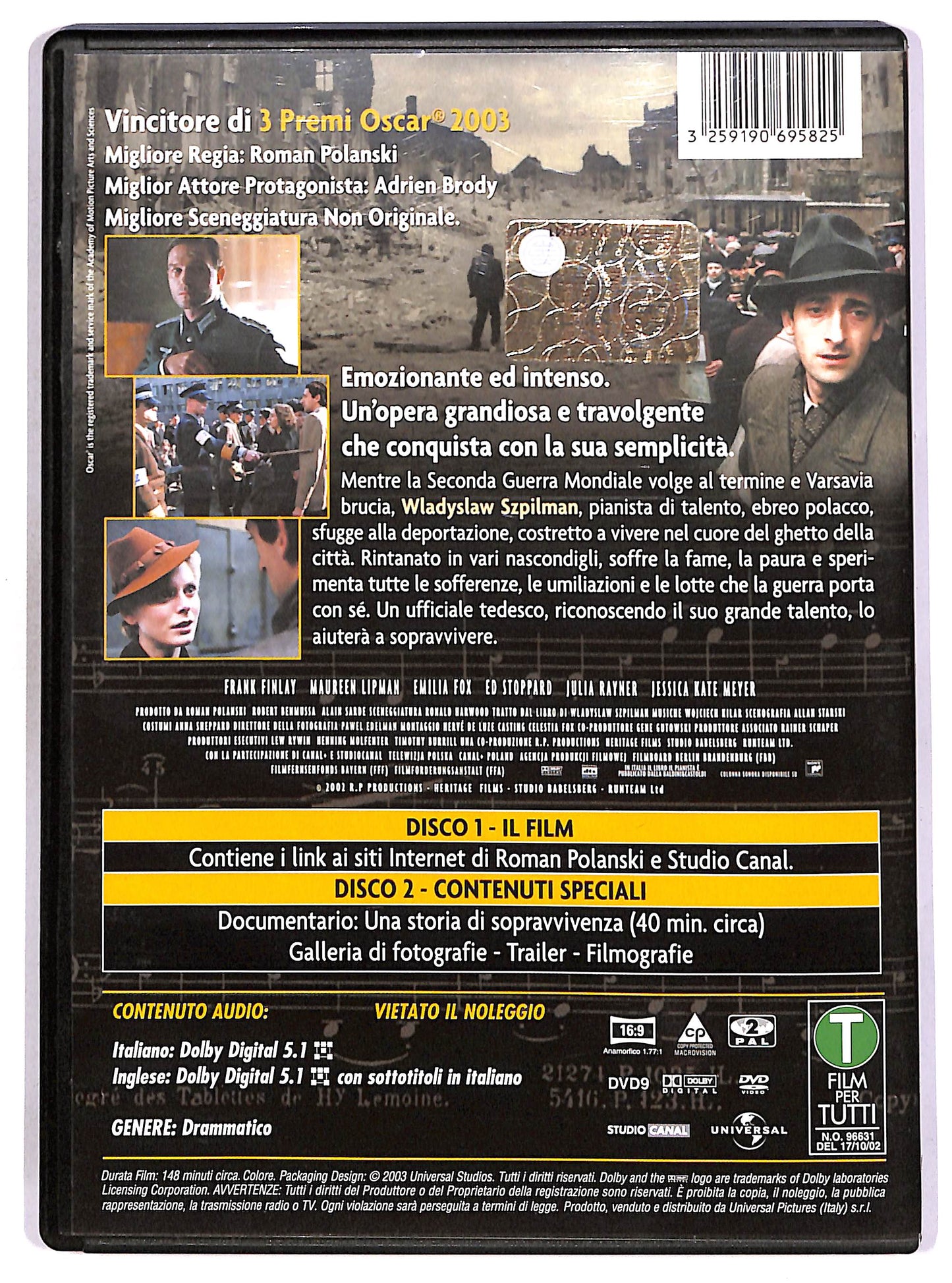 EBOND Il pianista (2 dischi) EDIZIONE SPECIALE DVD D690734