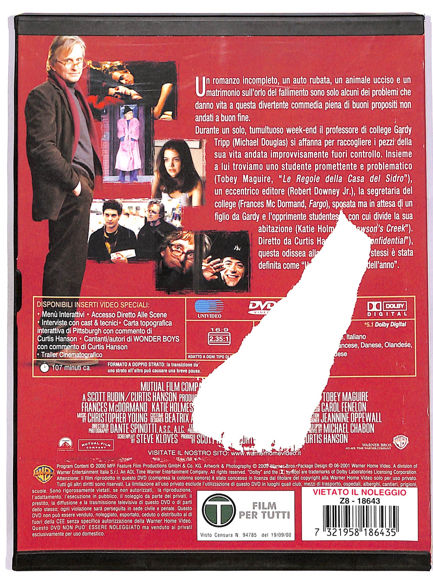 EBOND Wonder Boys SNAPPER DVD D690844