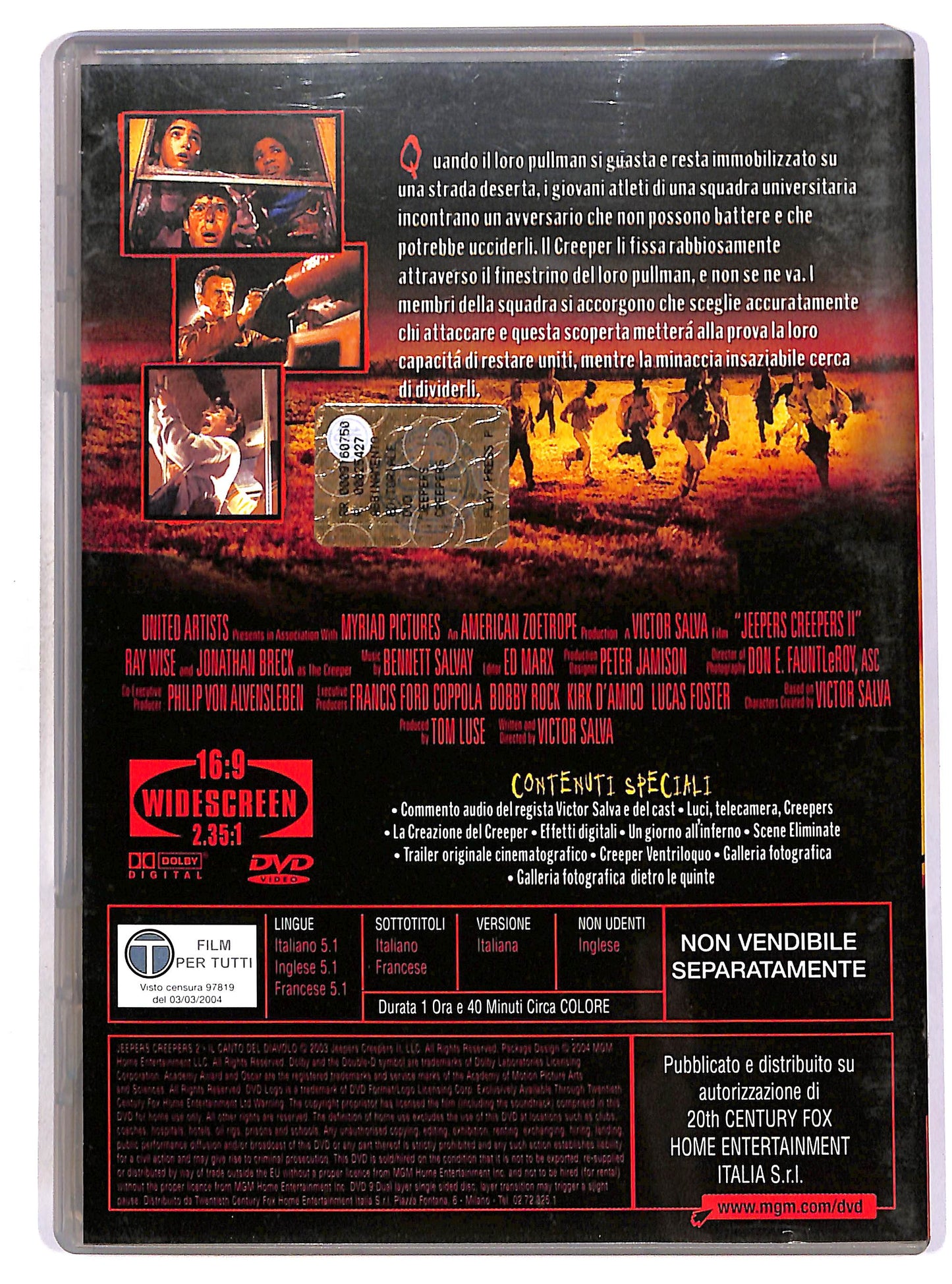EBOND Jeepers Creepers 2 - Il canto del diavolo 2 EDITORIALE DVD D690909