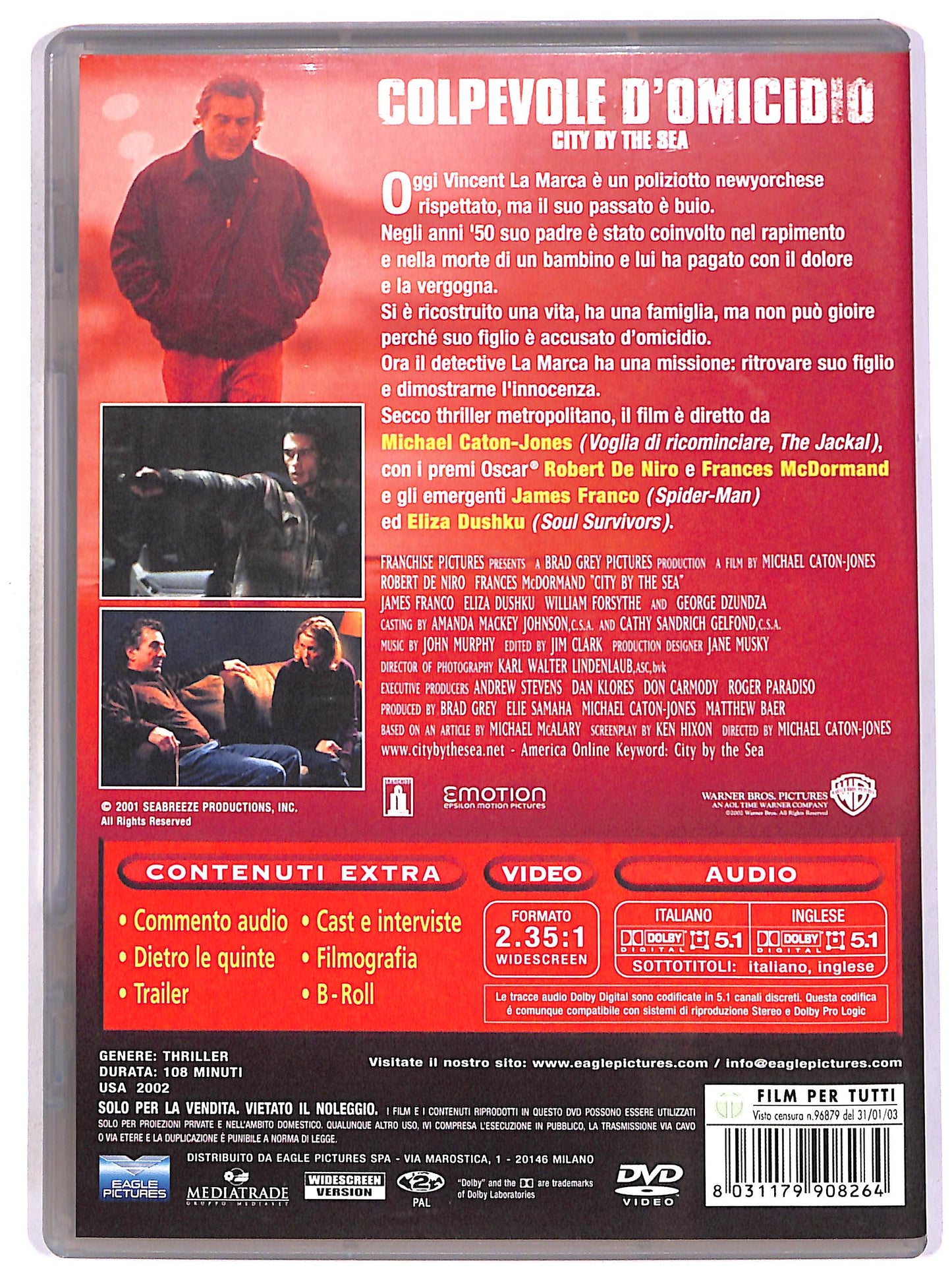 EBOND Colpevole d'omicidio - City by the Sea DVD D691004