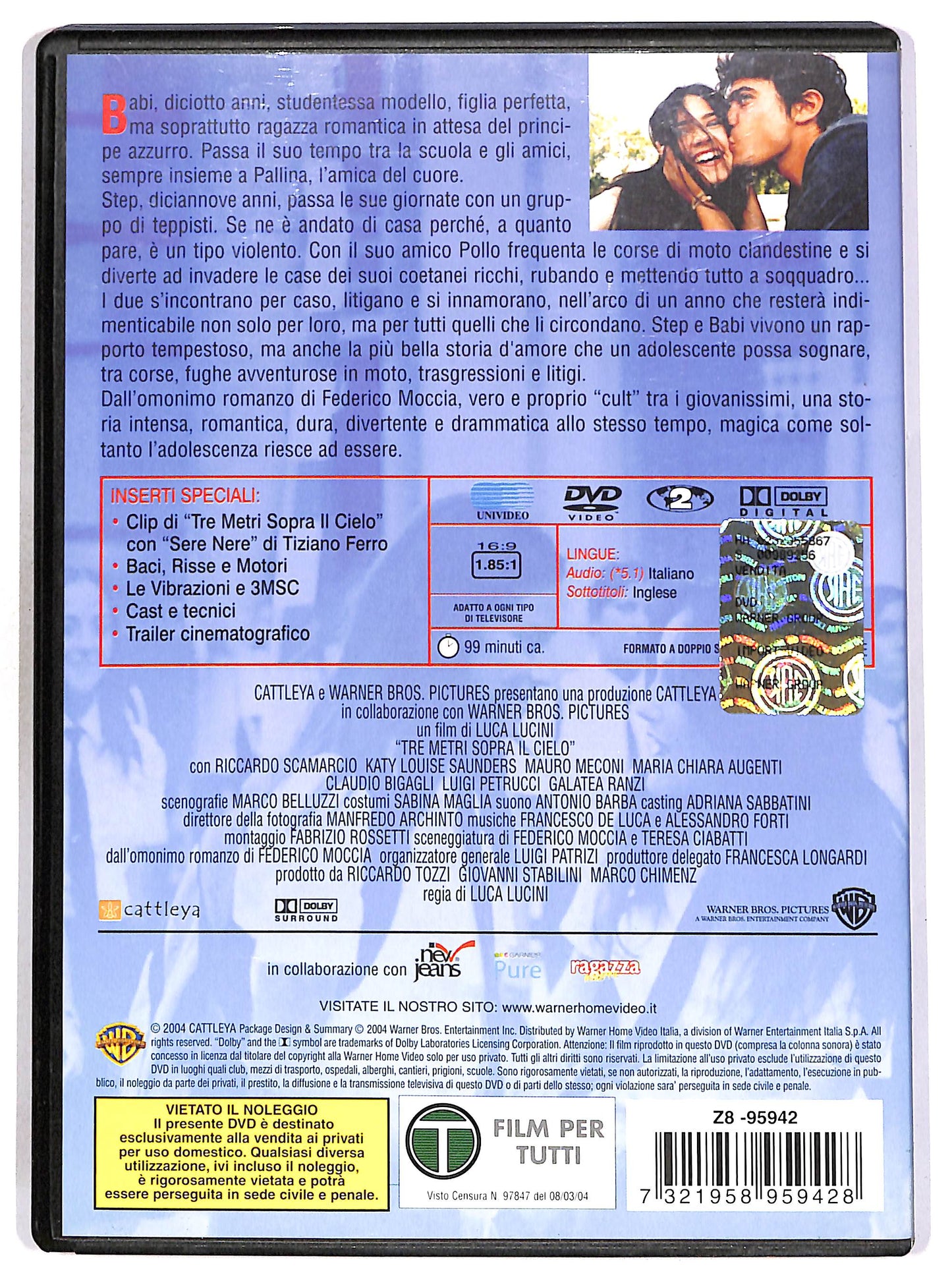 EBOND Tre metri sopra il cielo DVD D691137