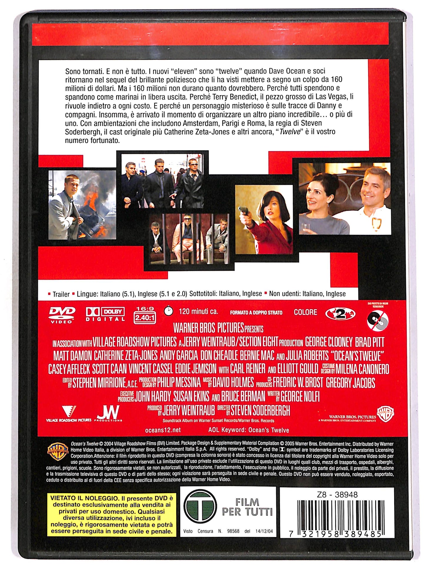 EBOND Ocean's Twelve DVD D691235