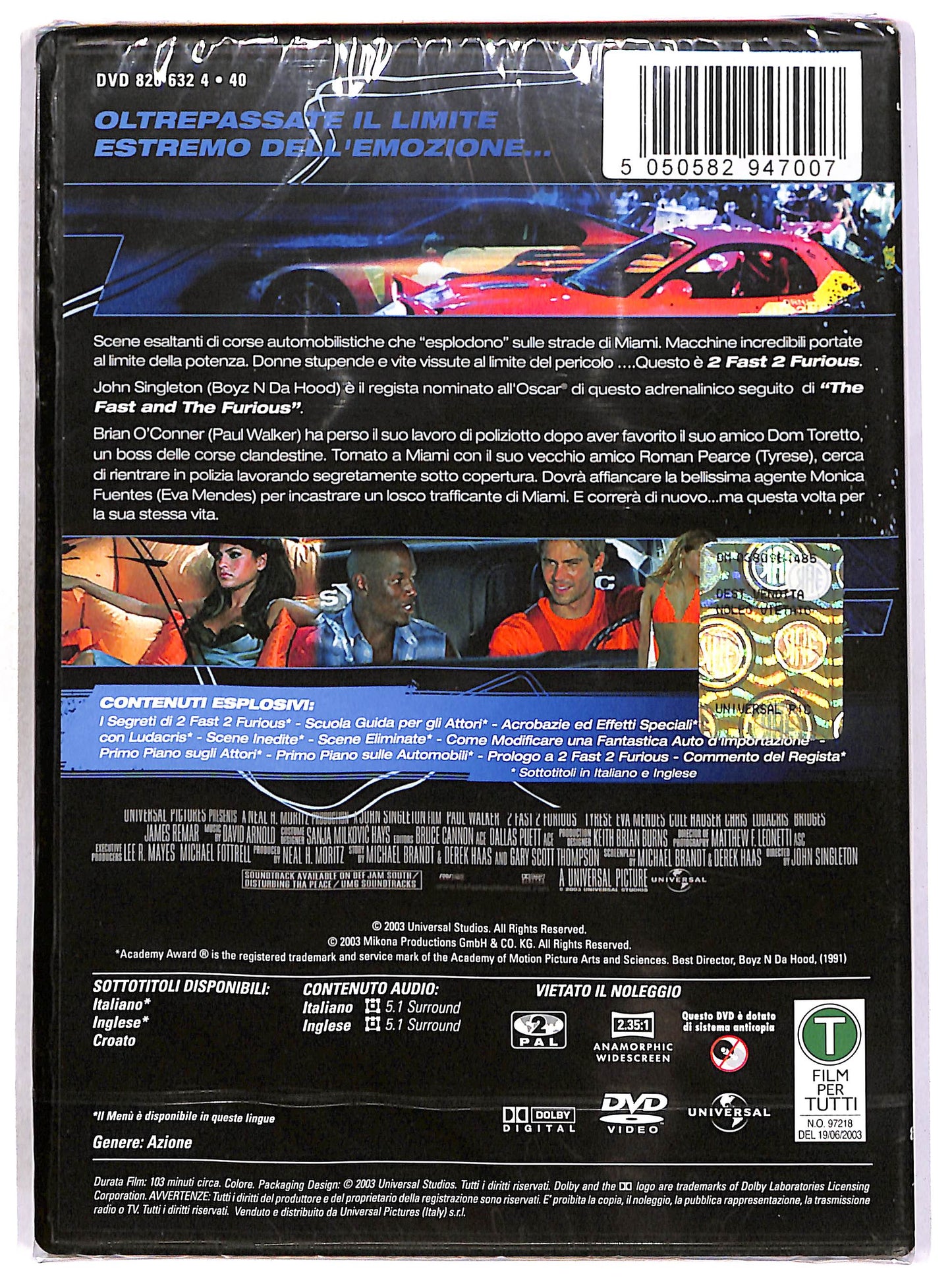 EBOND 2 Fast 2 Furious DVD D691311