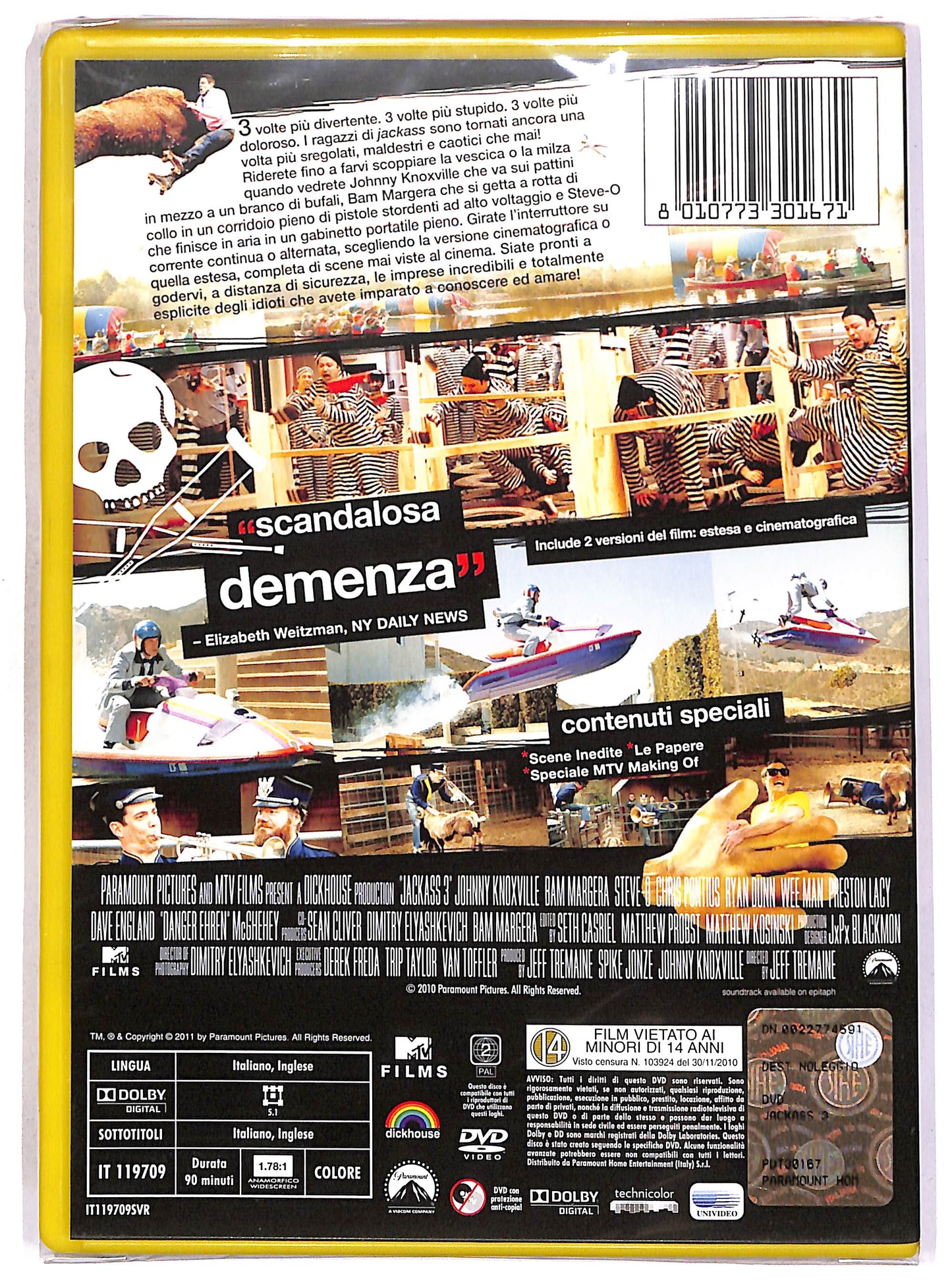 EBOND Jackass 3 - Versione Estesa e Cinematografica NOLEGGIO DVD D691335
