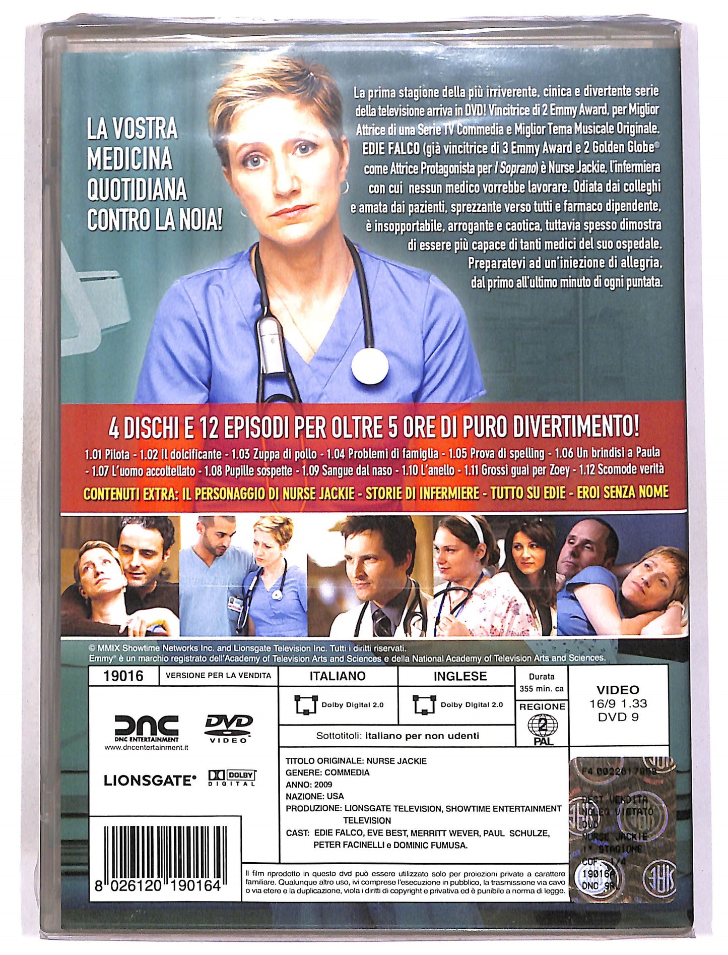 EBOND Nurse Jackie - Terapia d'Urto - Stagione Uno (4 dischi) DVD D691433