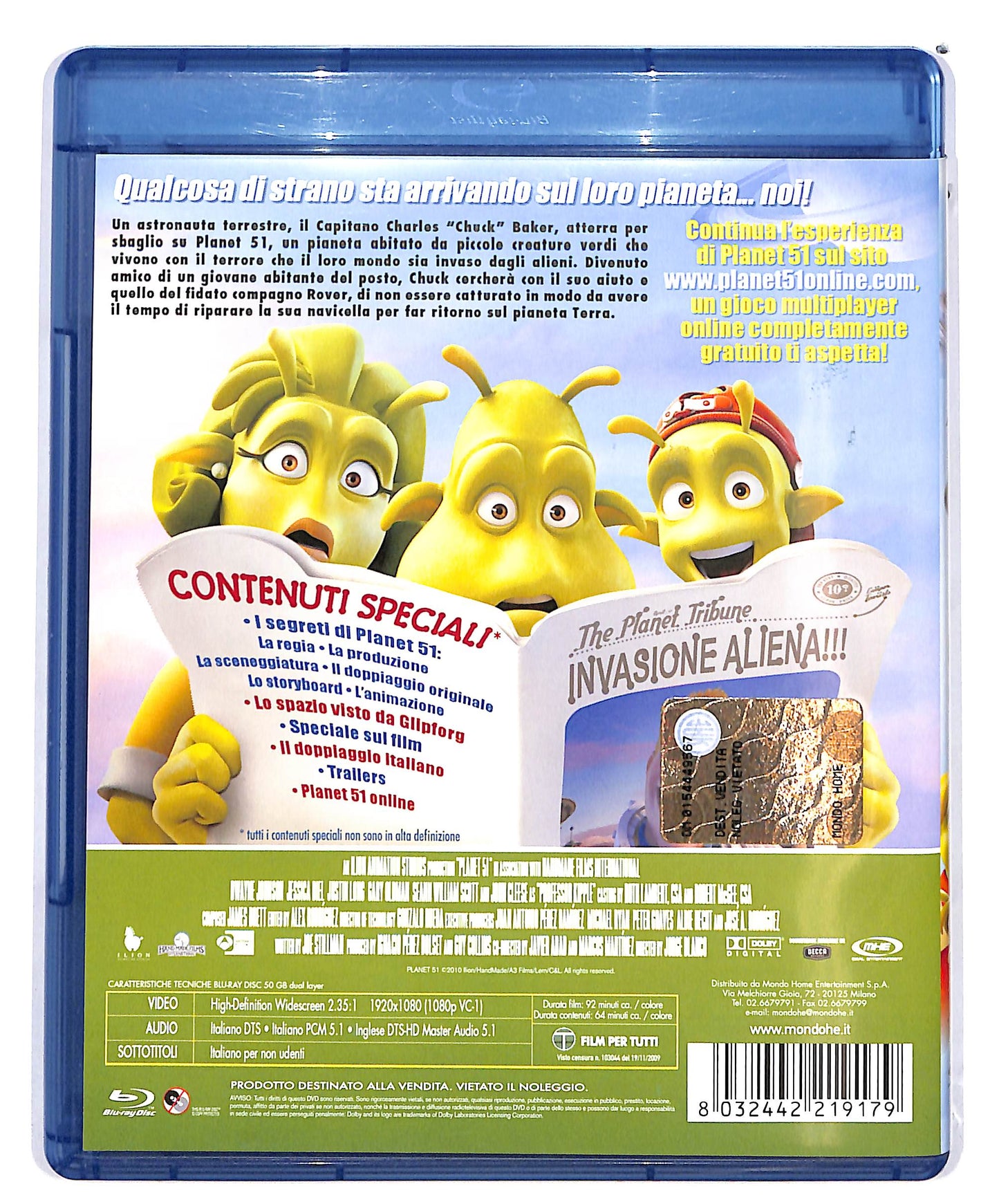 EBOND Planet 51 DVD + BLURAY D691763