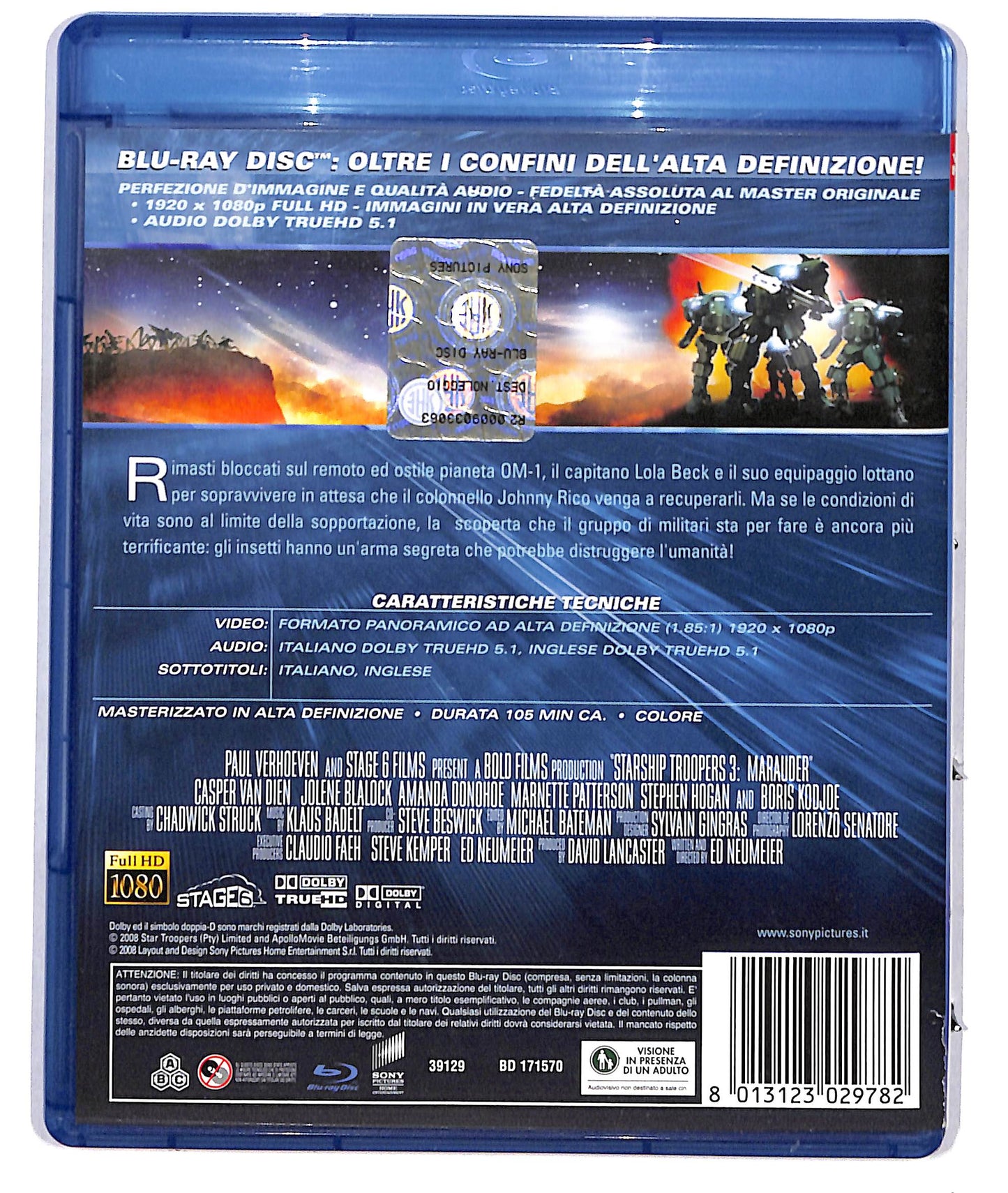 EBOND Starship Troopers 3 - L'arma segreta NOLEGGIO BLURAY D691905