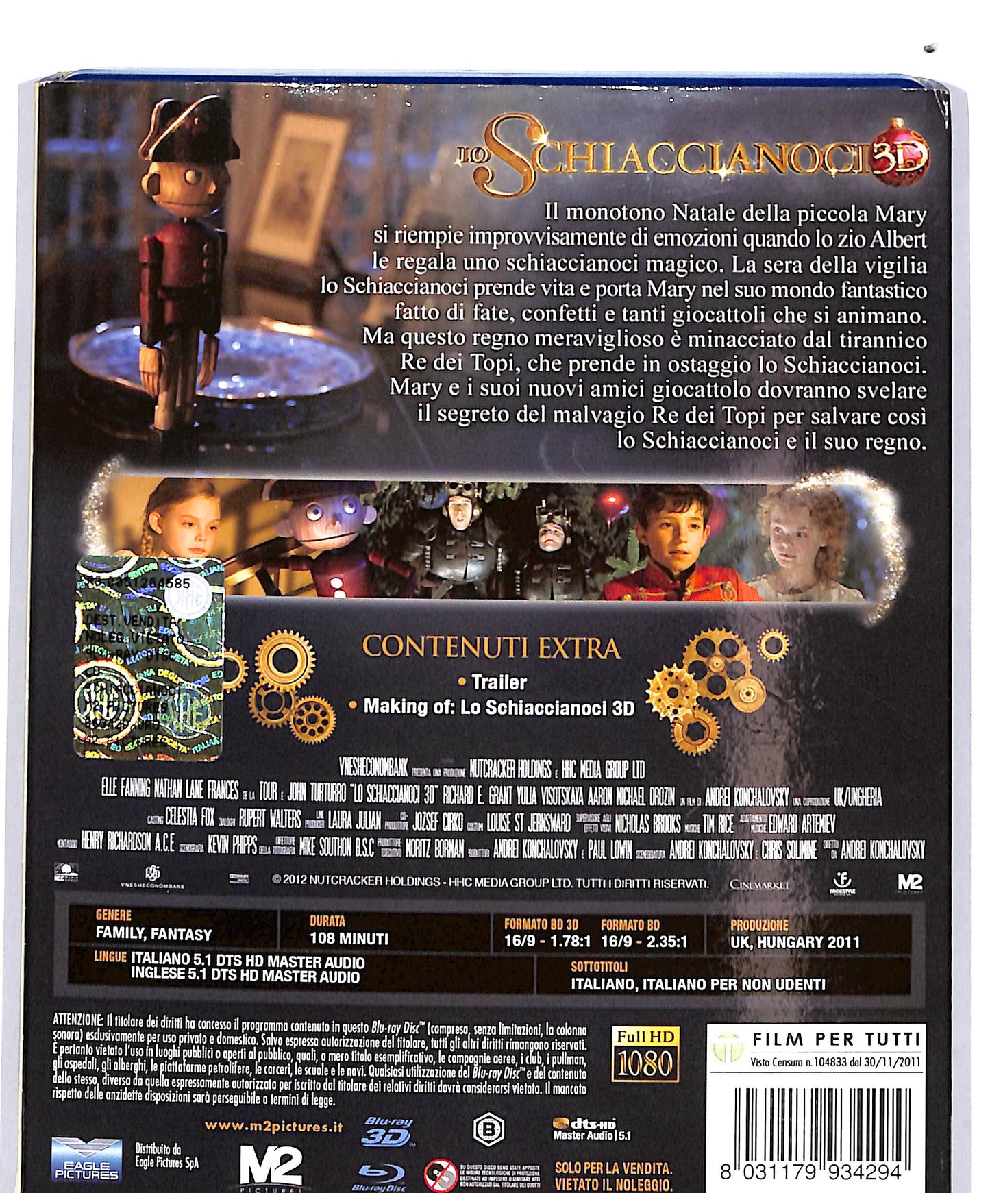 EBOND Lo schiaccianoci BLURAY 3D + BLURAY D692058